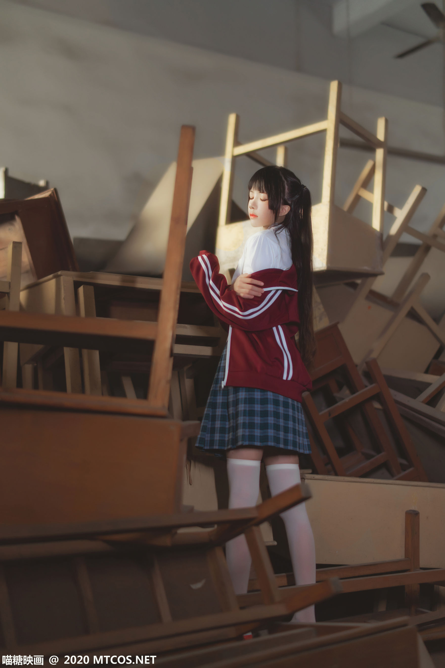 [喵糖映画] VOL.304 桜桃喵 废弃教室_第2张