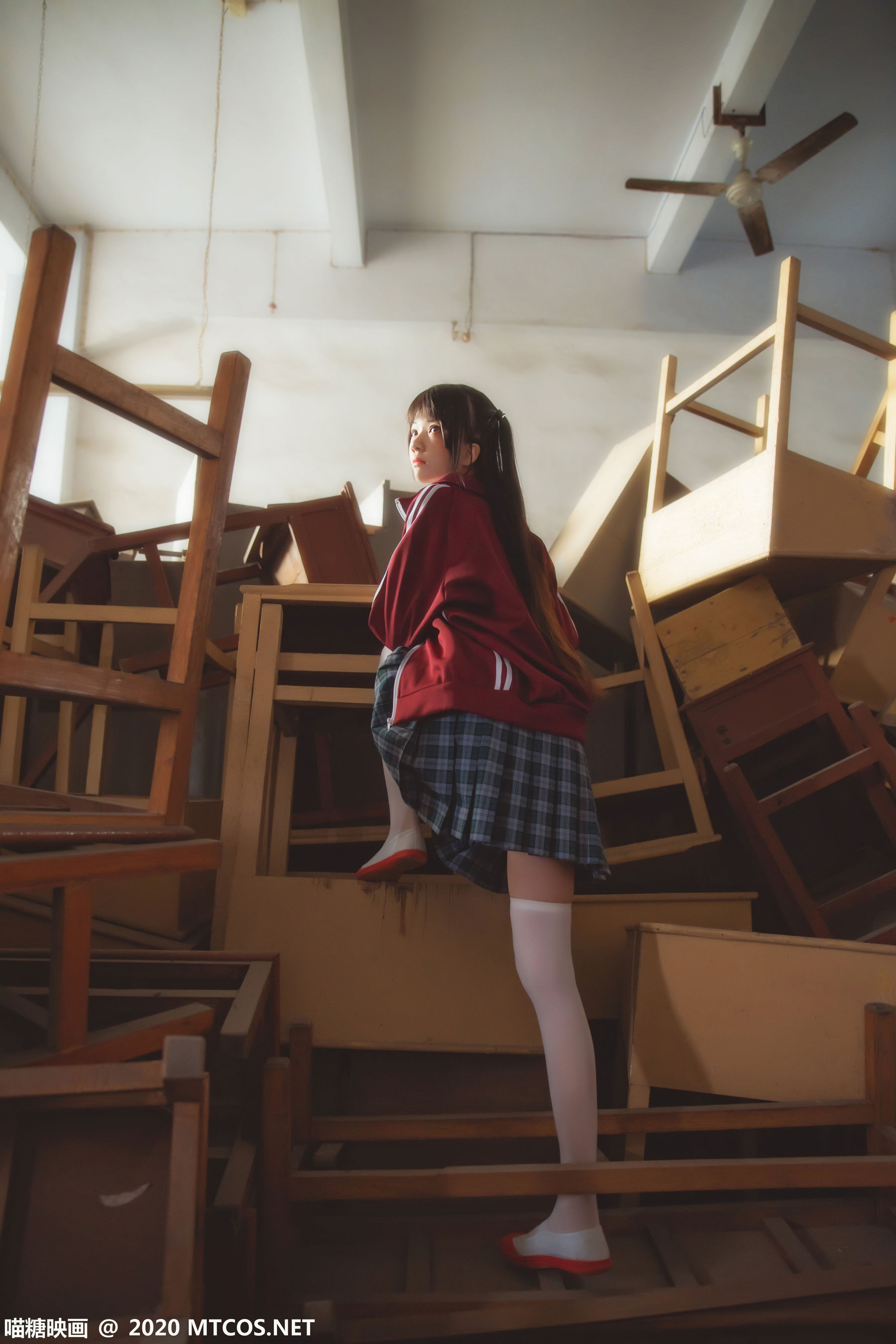 [喵糖映画] VOL.304 桜桃喵 废弃教室_第5张