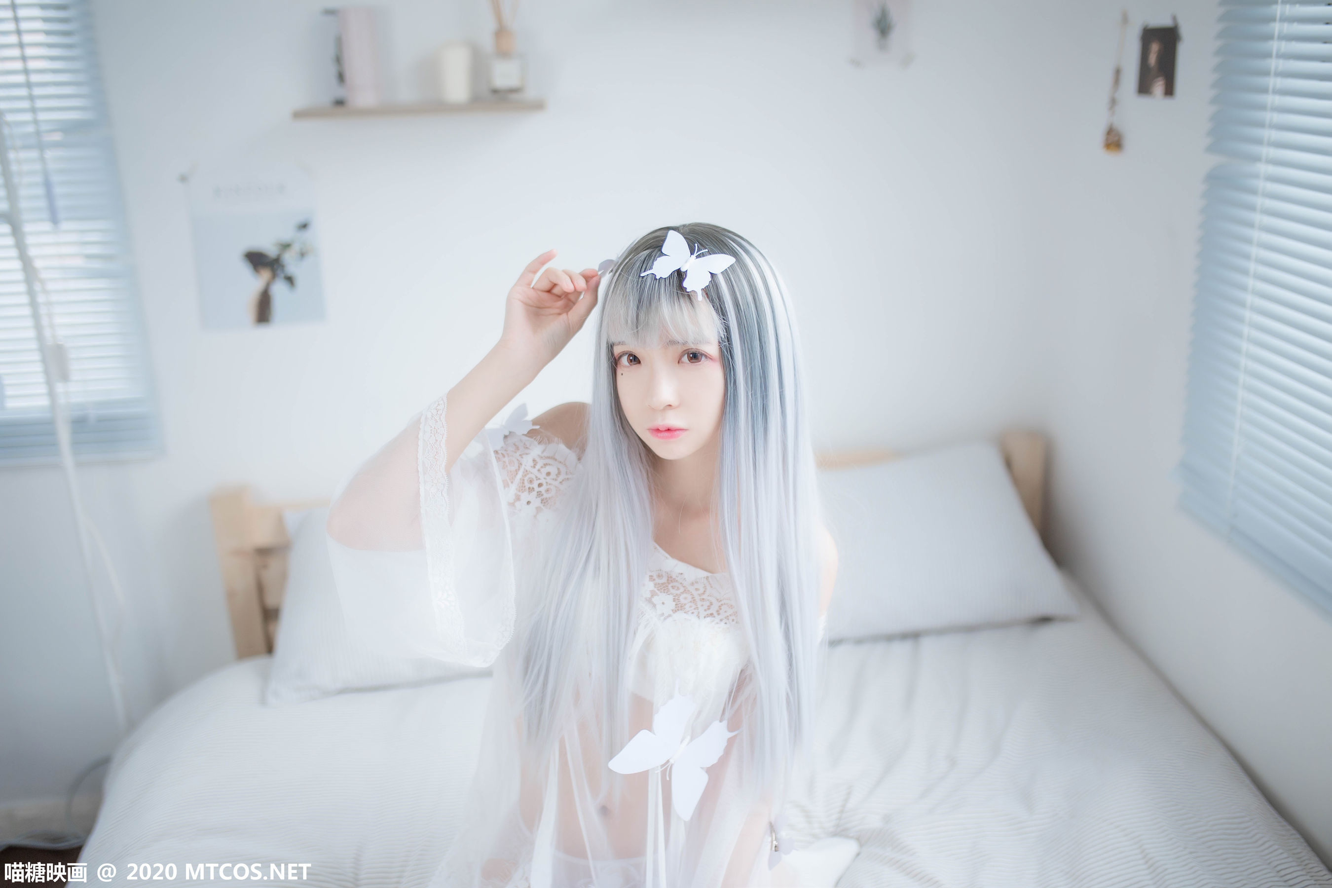 [喵糖映画] VOL.325 疯猫ss 白色纱裙_第2张