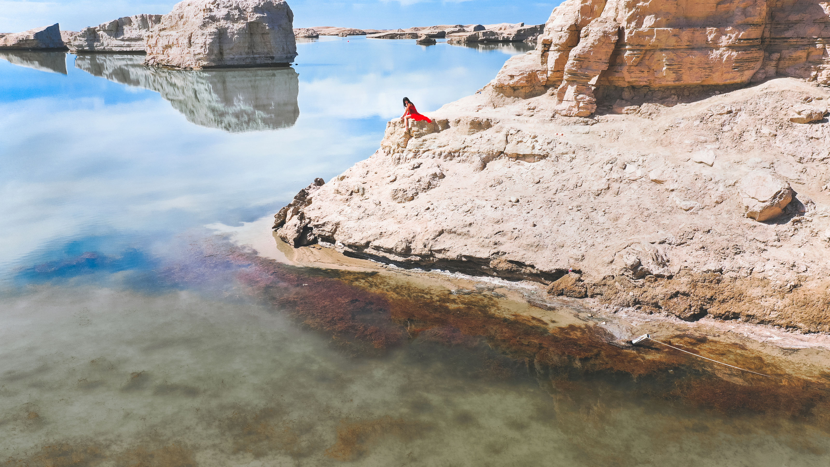 [喵糖映画] VOL.372 桜桃喵 海边红裙_第4张