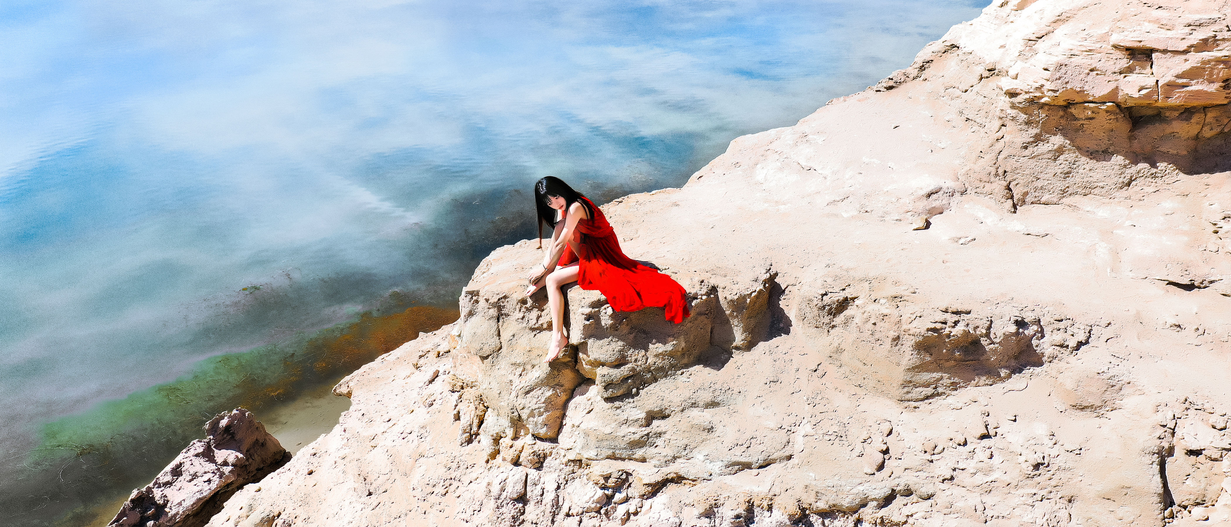 [喵糖映画] VOL.372 桜桃喵 海边红裙_第5张