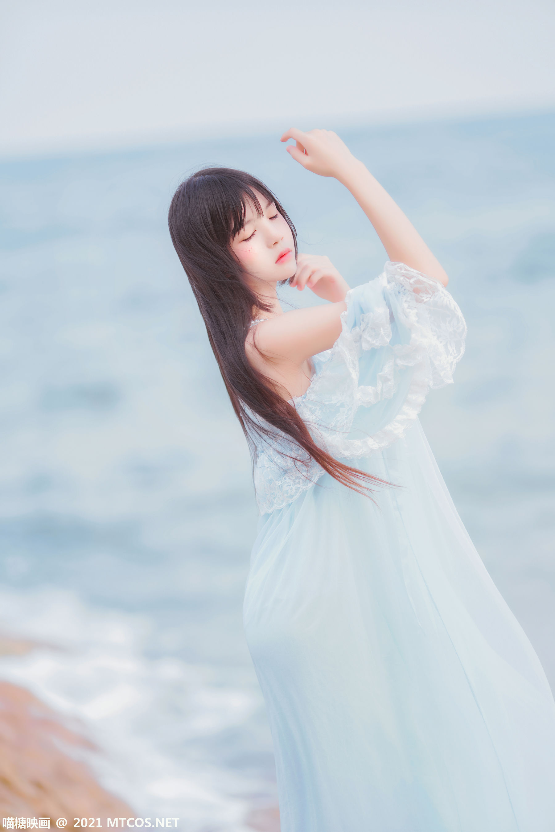 [喵糖映画] VOL.380 桜桃喵 海边长裙_第2张