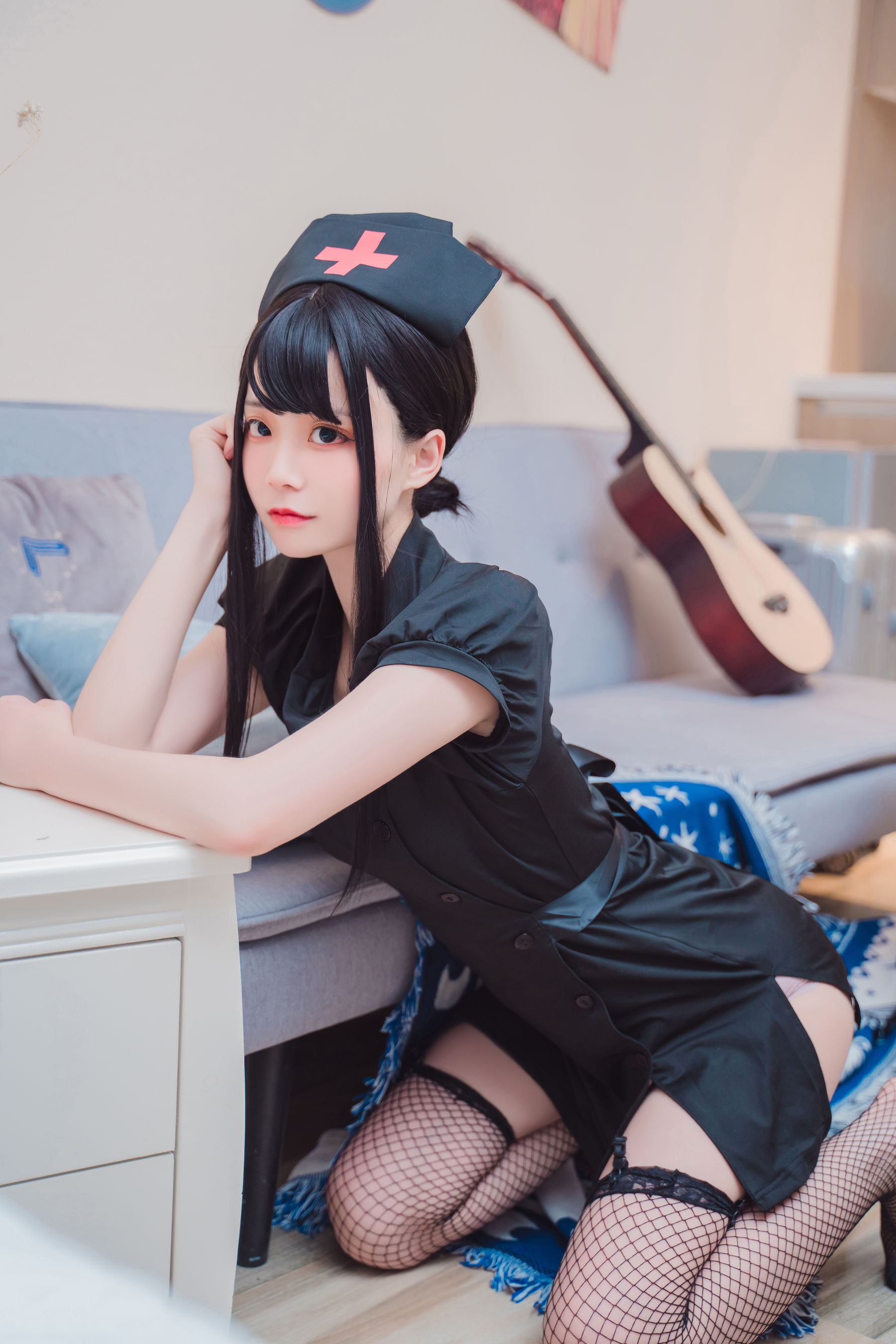 [喵糖映画] VOL.393 抖娘-利世 - 黑色护士_第1张