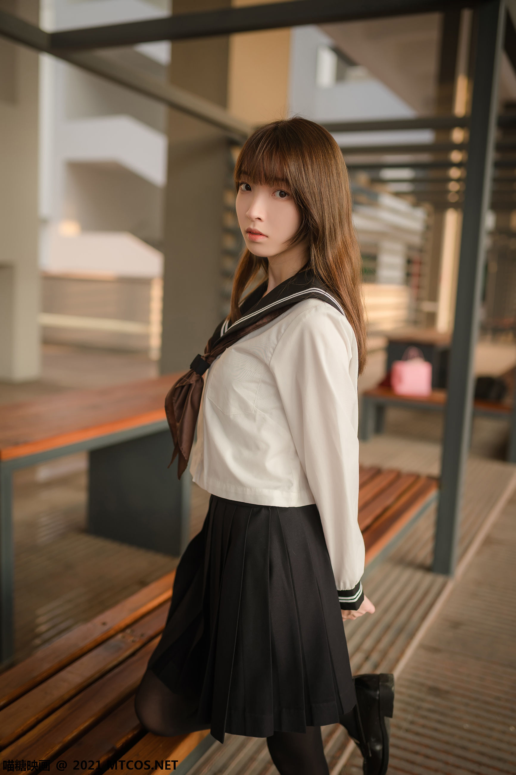 [喵糖映画] VOL.409 祖木子 黄昏下的JK_第1张