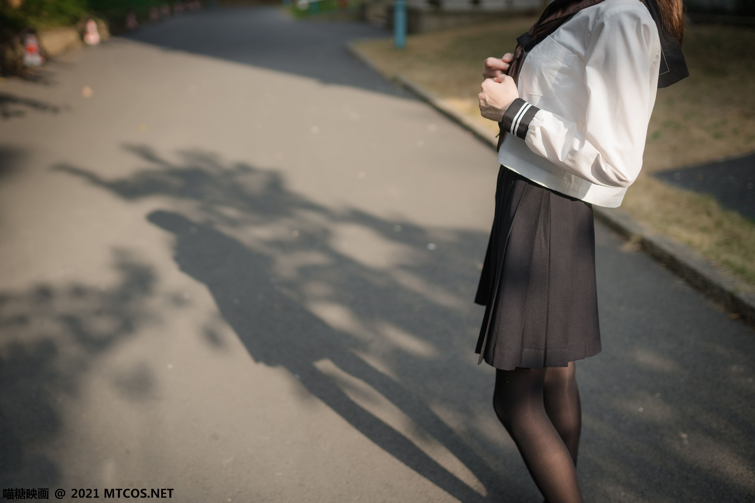 [喵糖映画] VOL.409 祖木子 黄昏下的JK_第4张