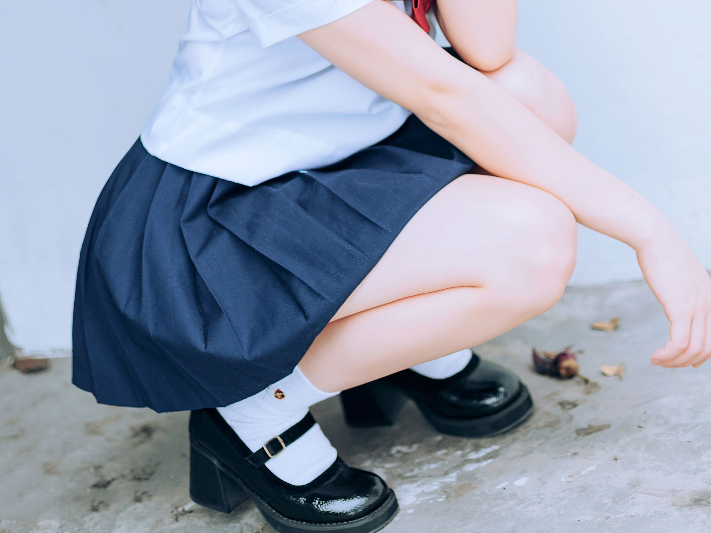 [喵糖映画] VOL.446 你的负卿 绿意JK 写真套图_第5张