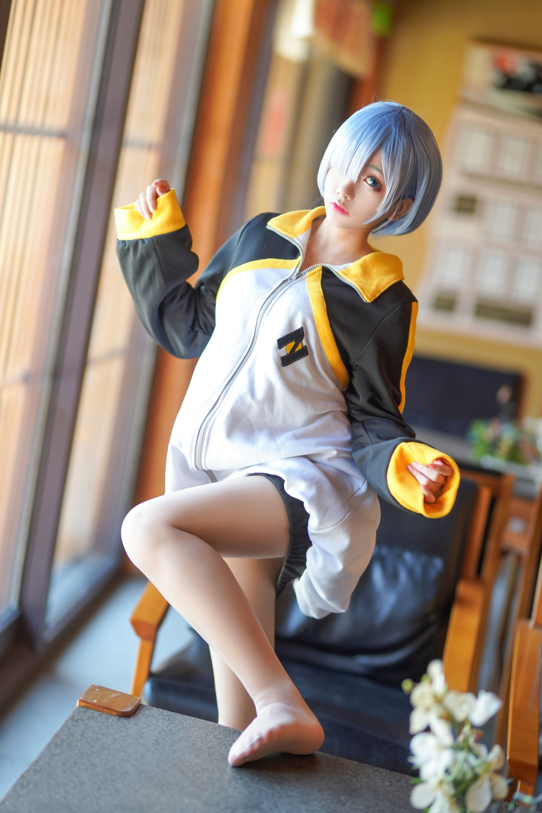 [喵糖映画] VOL.449 日奈娇 雷姆蓝发 写真套图_第1张