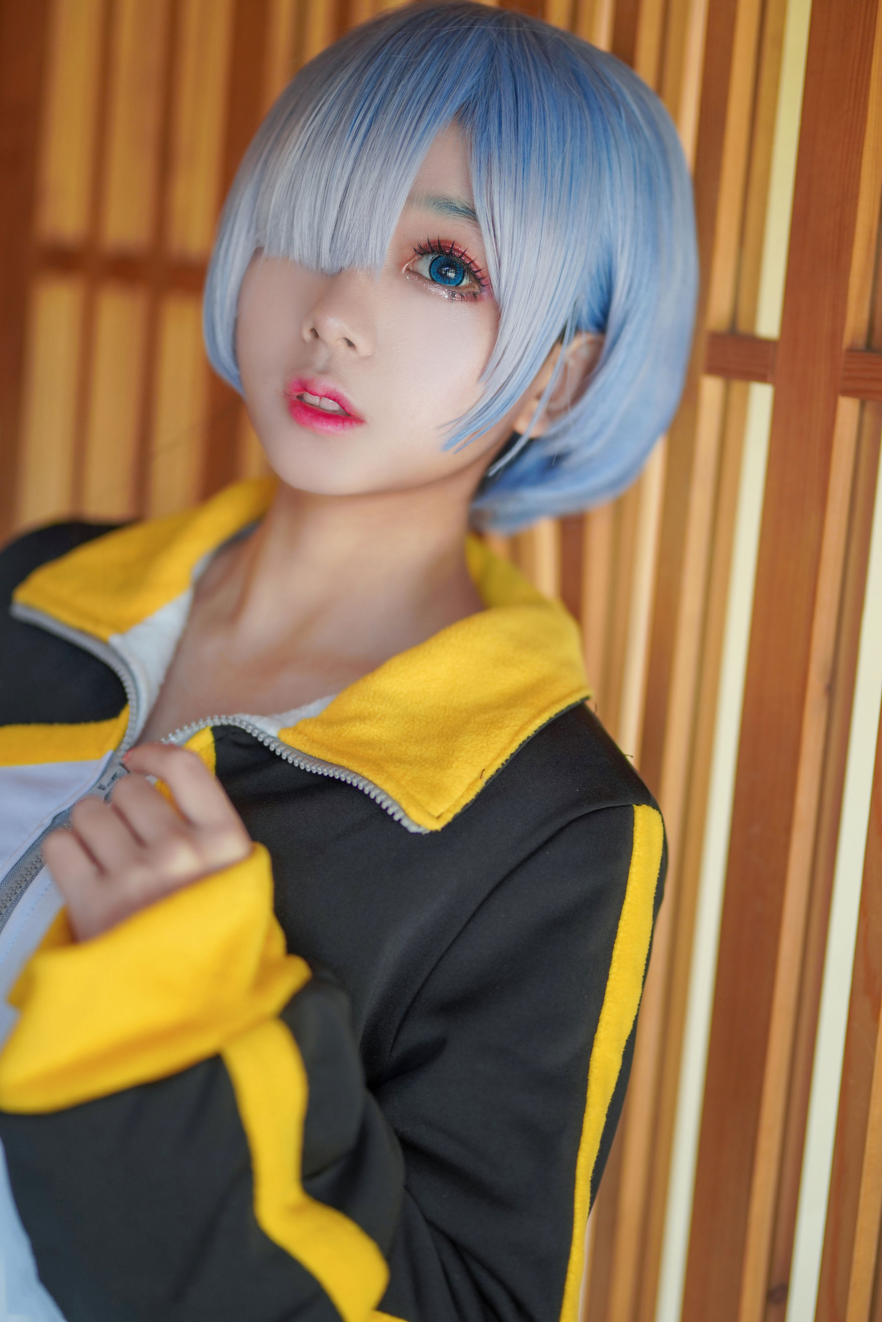 [喵糖映画] VOL.449 日奈娇 雷姆蓝发 写真套图_第3张