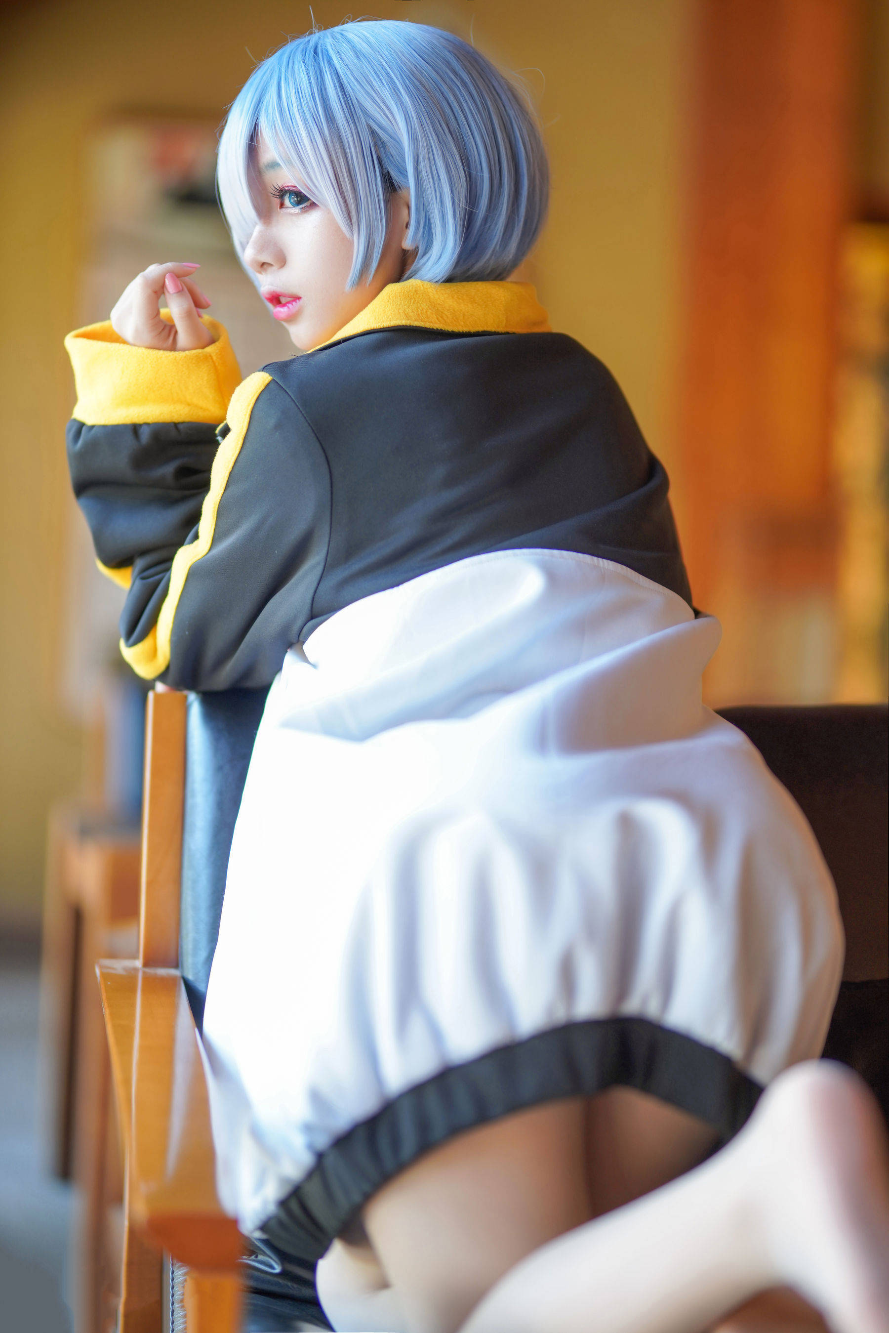 [喵糖映画] VOL.449 日奈娇 雷姆蓝发 写真套图_第4张