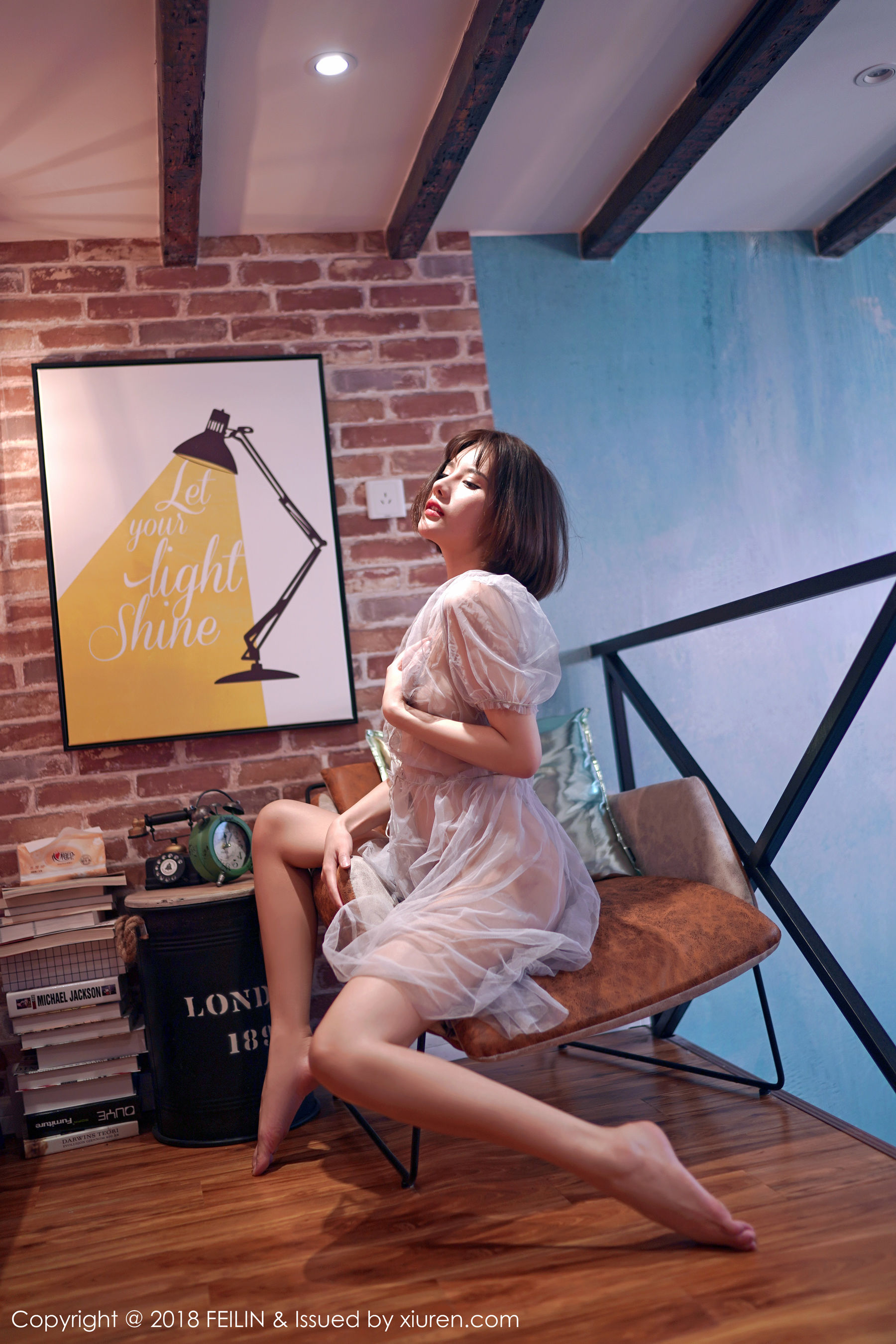 就是阿朱啊《黑白大片视觉》 [嗲囡囡FEILIN] VOL.134_第4张