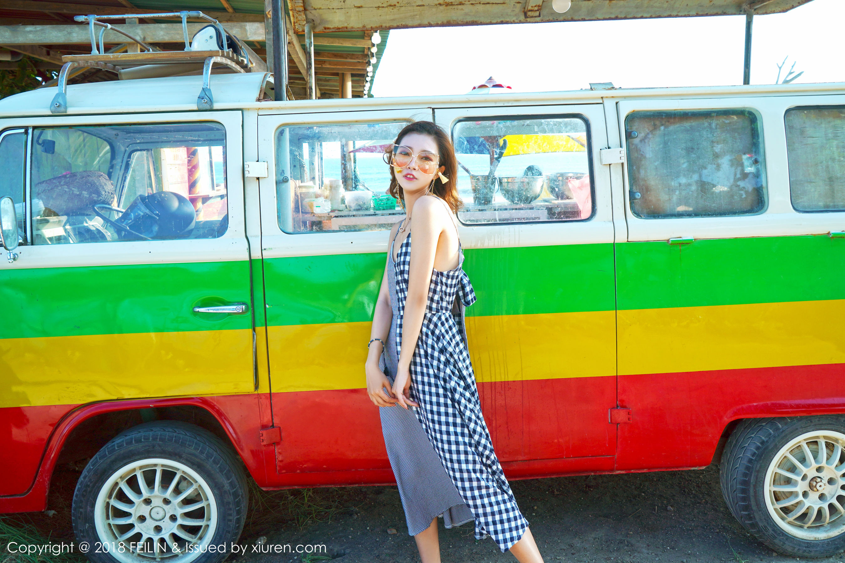 冯木木LRIS《海边清新系列》 [嗲囡囡FEILIN] VOL.142_第1张