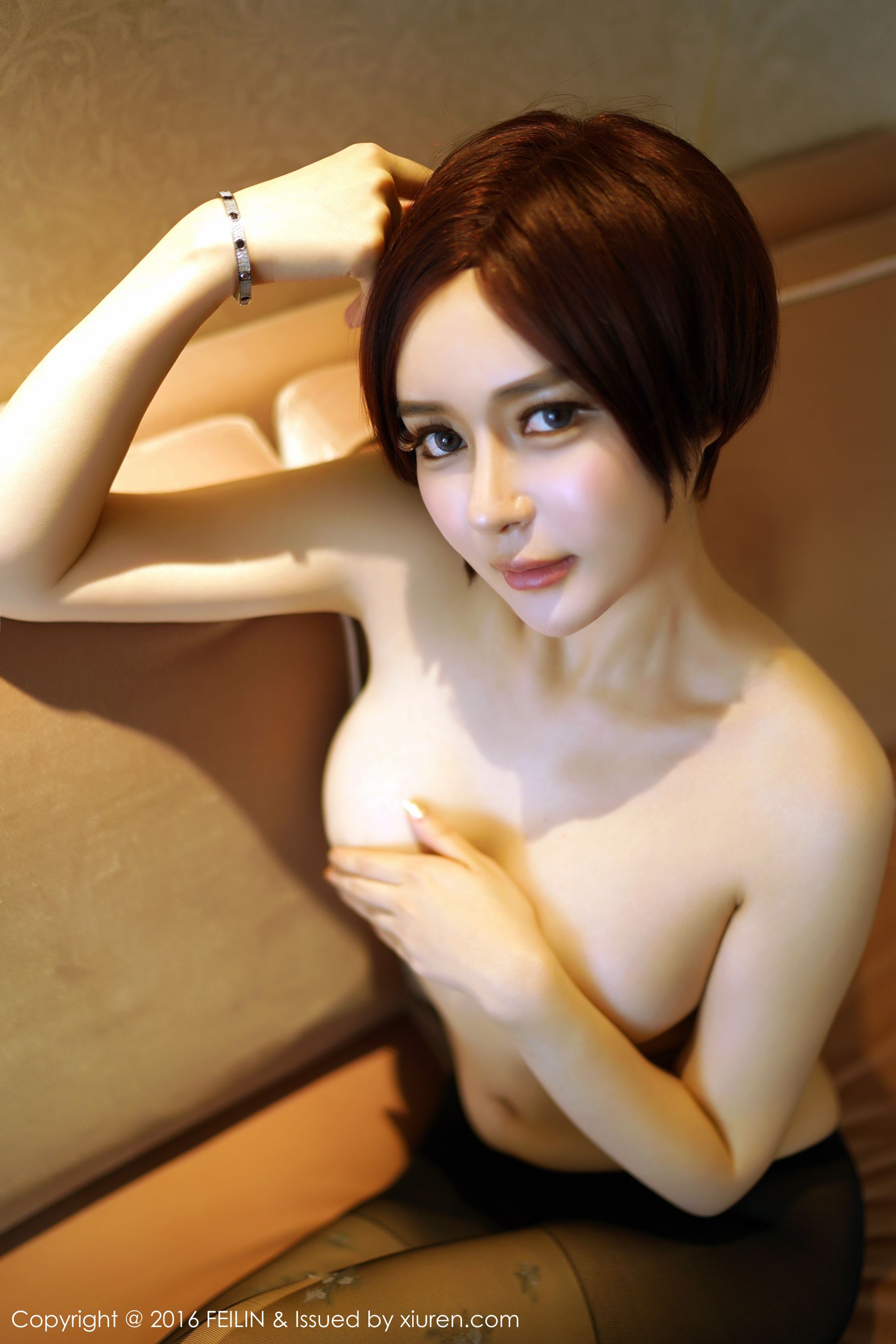 凯竹Vision《婀娜身材、玲珑面孔的气质短发美女》 [嗲囡囡FEILIN] Vol.043_第5张