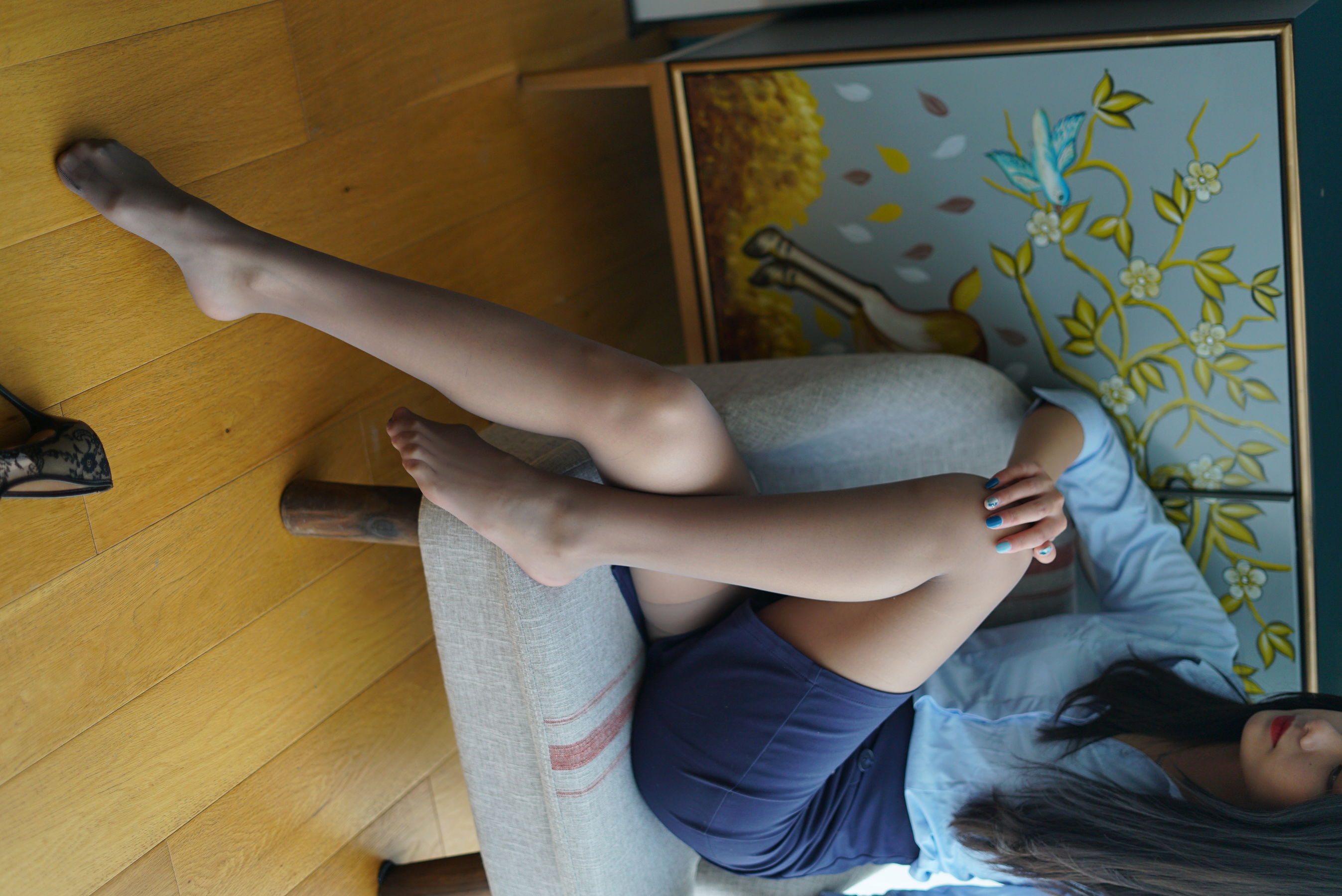 [壹吻映画] YW009 梦梦《蓝色职业装》_第3张