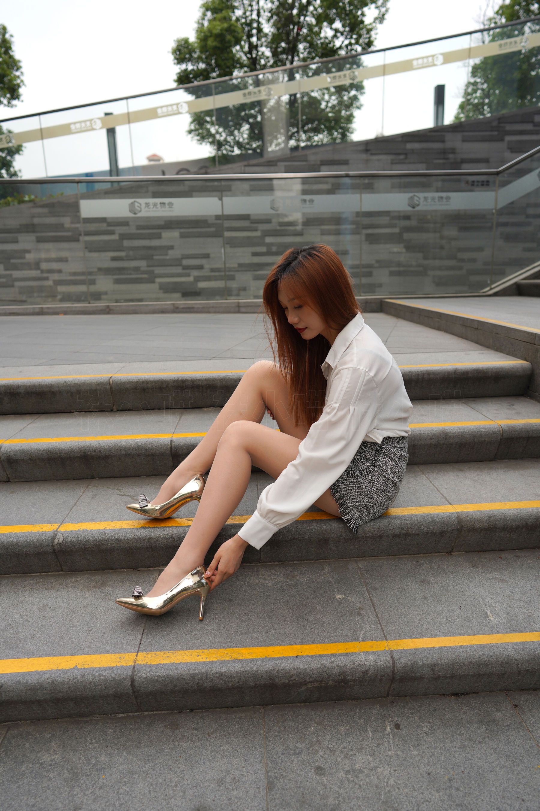 [壹吻映画] YW023 笑笑 《商场台阶》_第5张