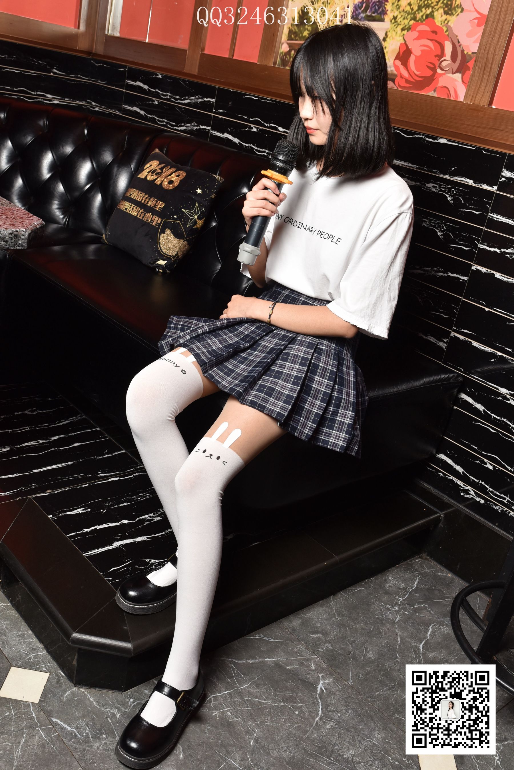 [大生模拍] No.088 匿名 可爱拼接裤袜_第4张