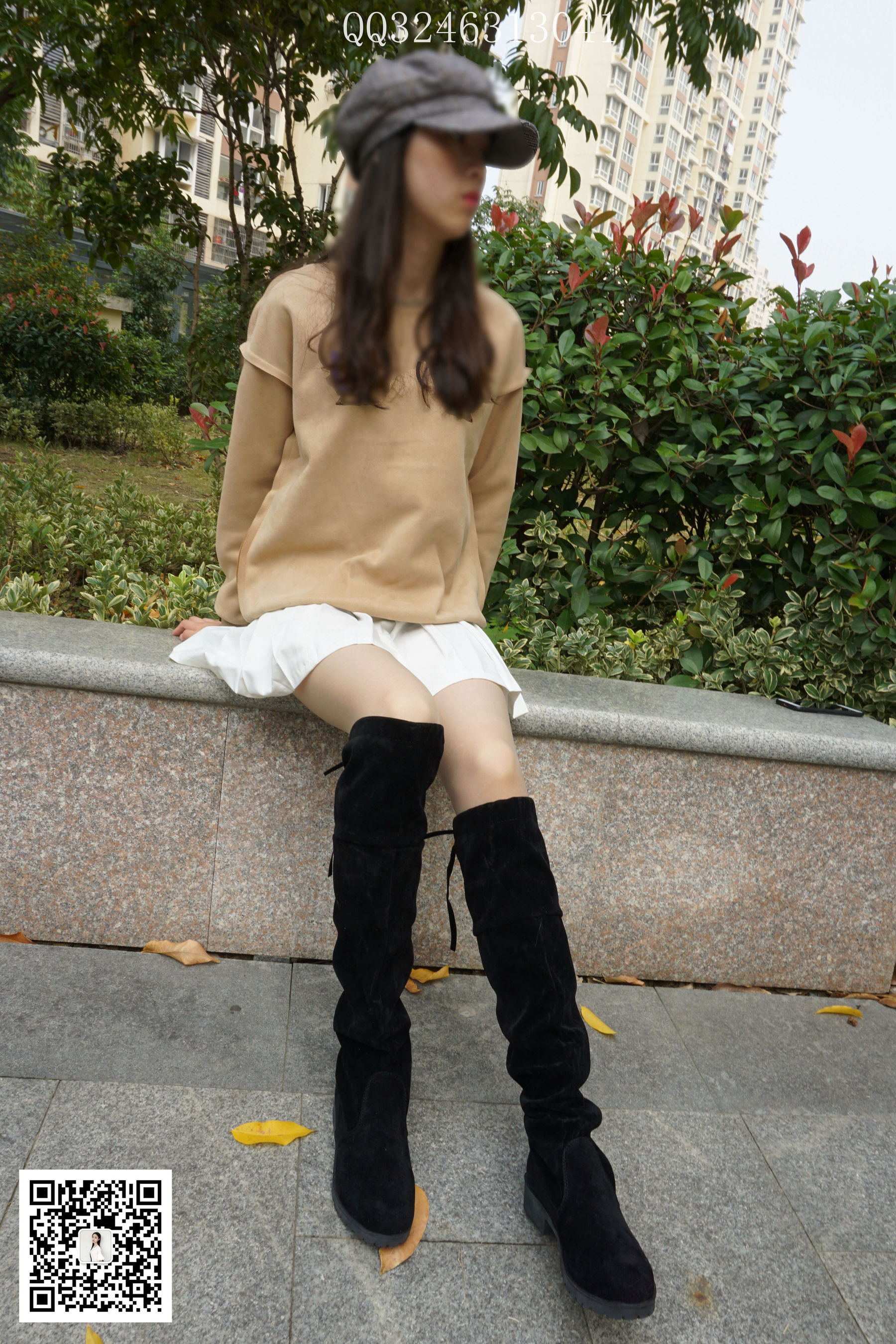 [大生模拍] No.094 匿名 过膝靴灰丝_第3张