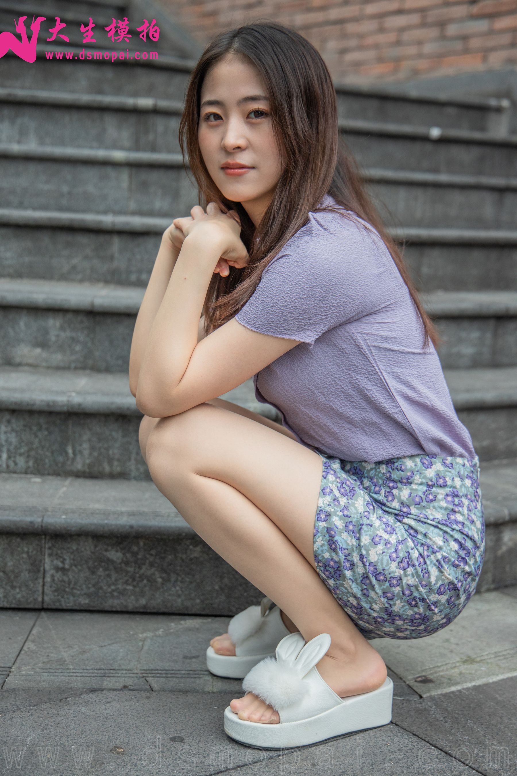 [大生模拍] NO.232 佳宜 碎花短裙 写真套图_第1张