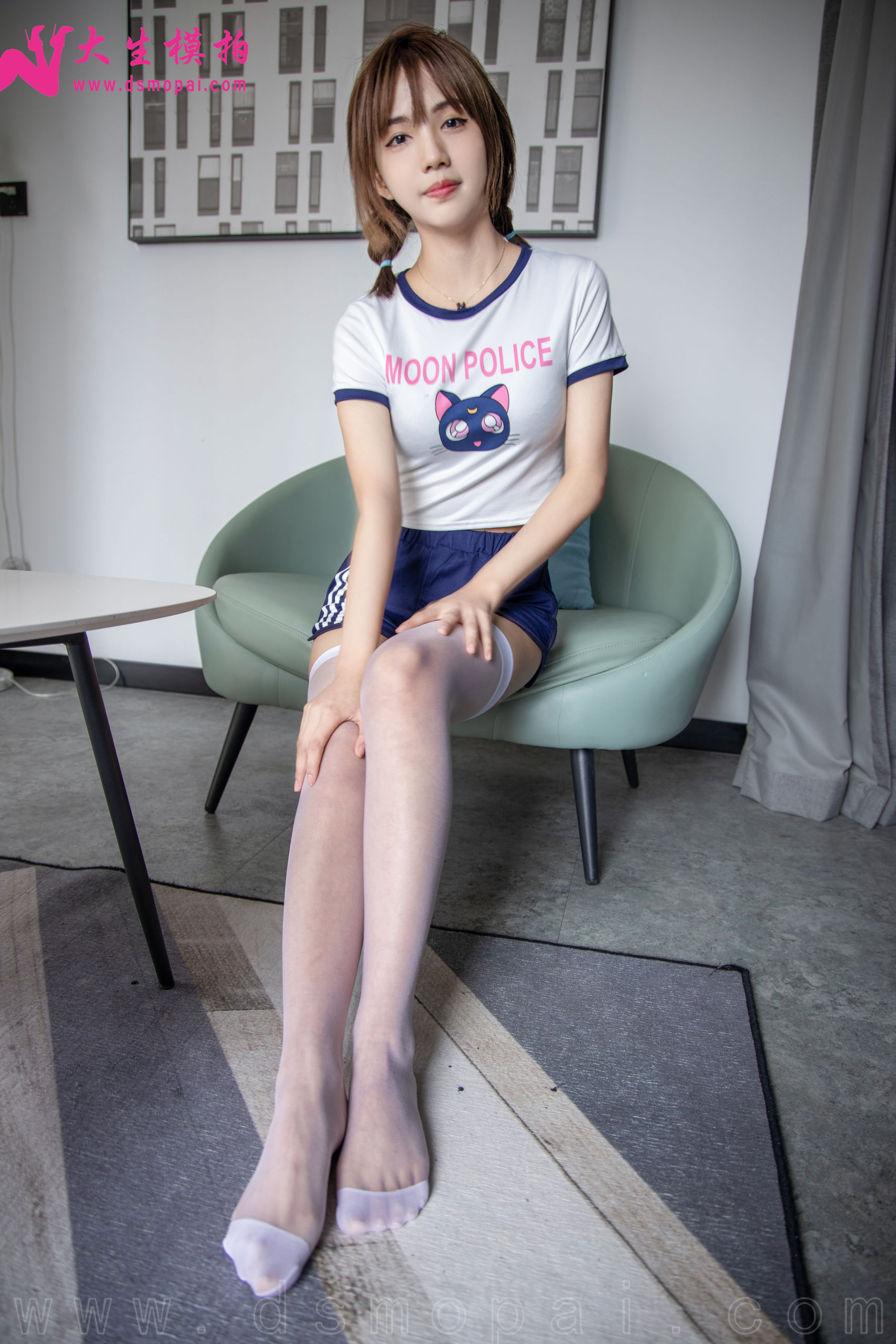 [大生模拍] No.254 肖敏 长筒白丝_第1张