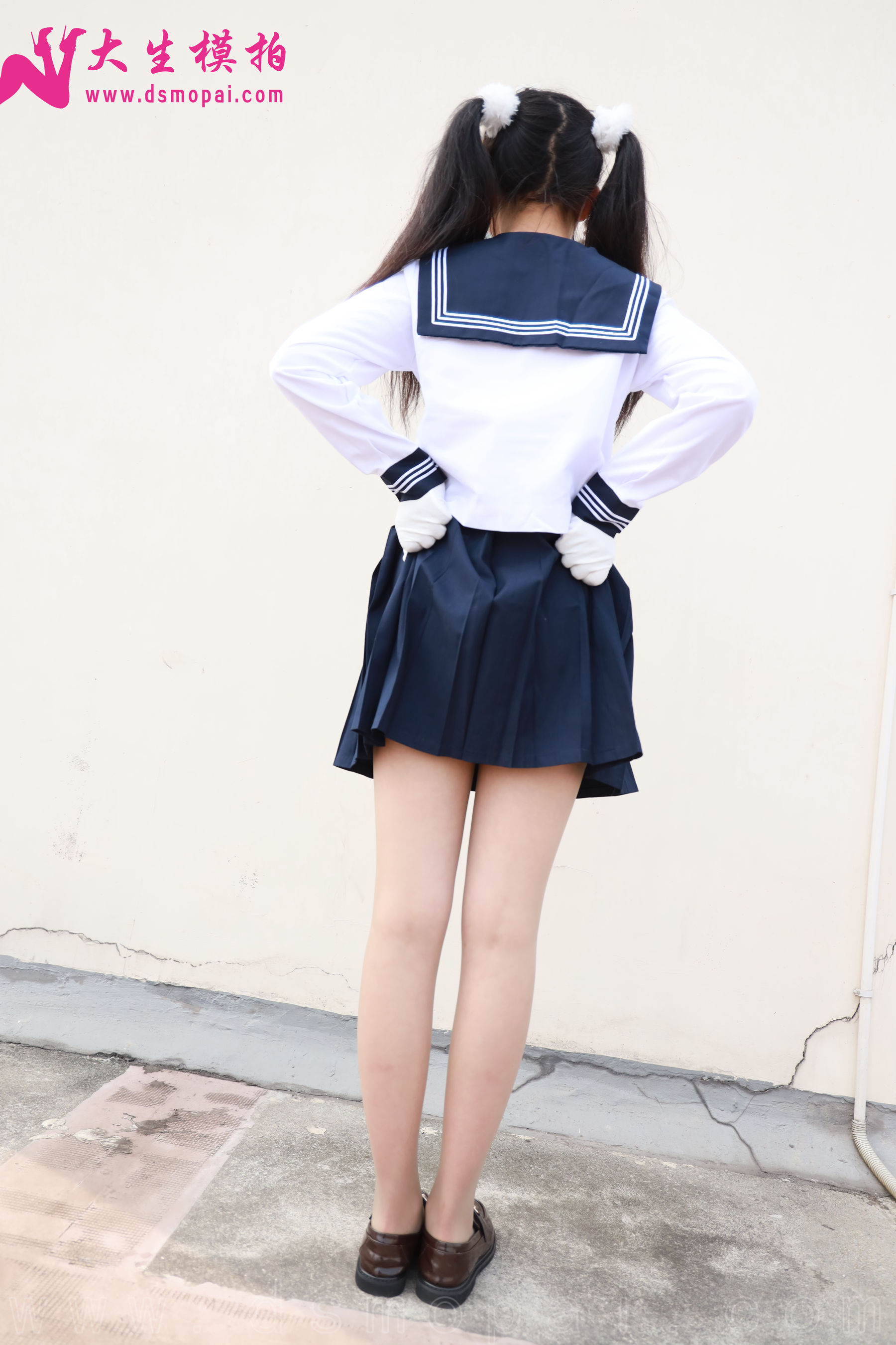 [大生模拍] No.269 梦梦 双马尾JK无内_第5张