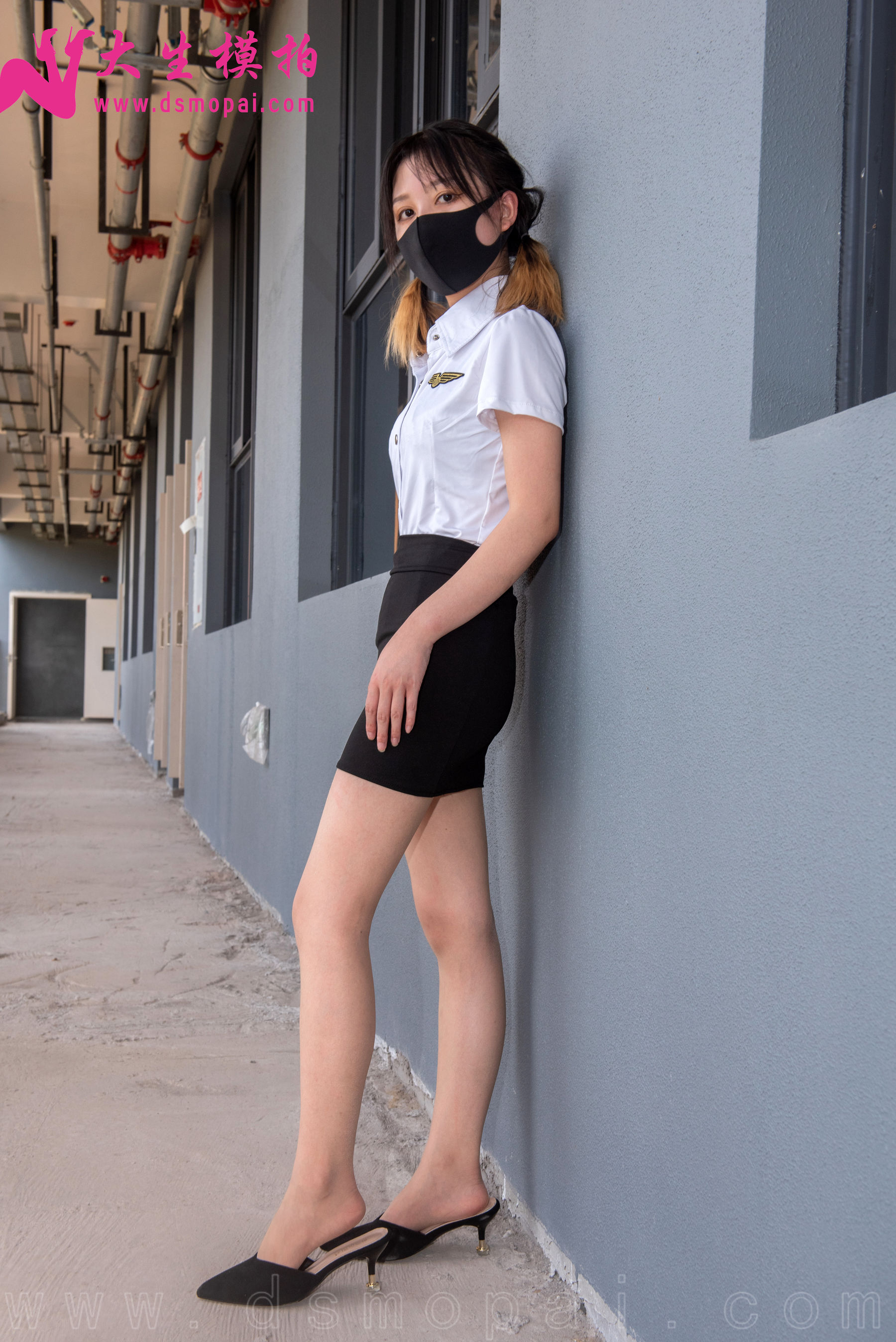 [大生模拍] No.290 兰兰 双马尾OL装_第4张