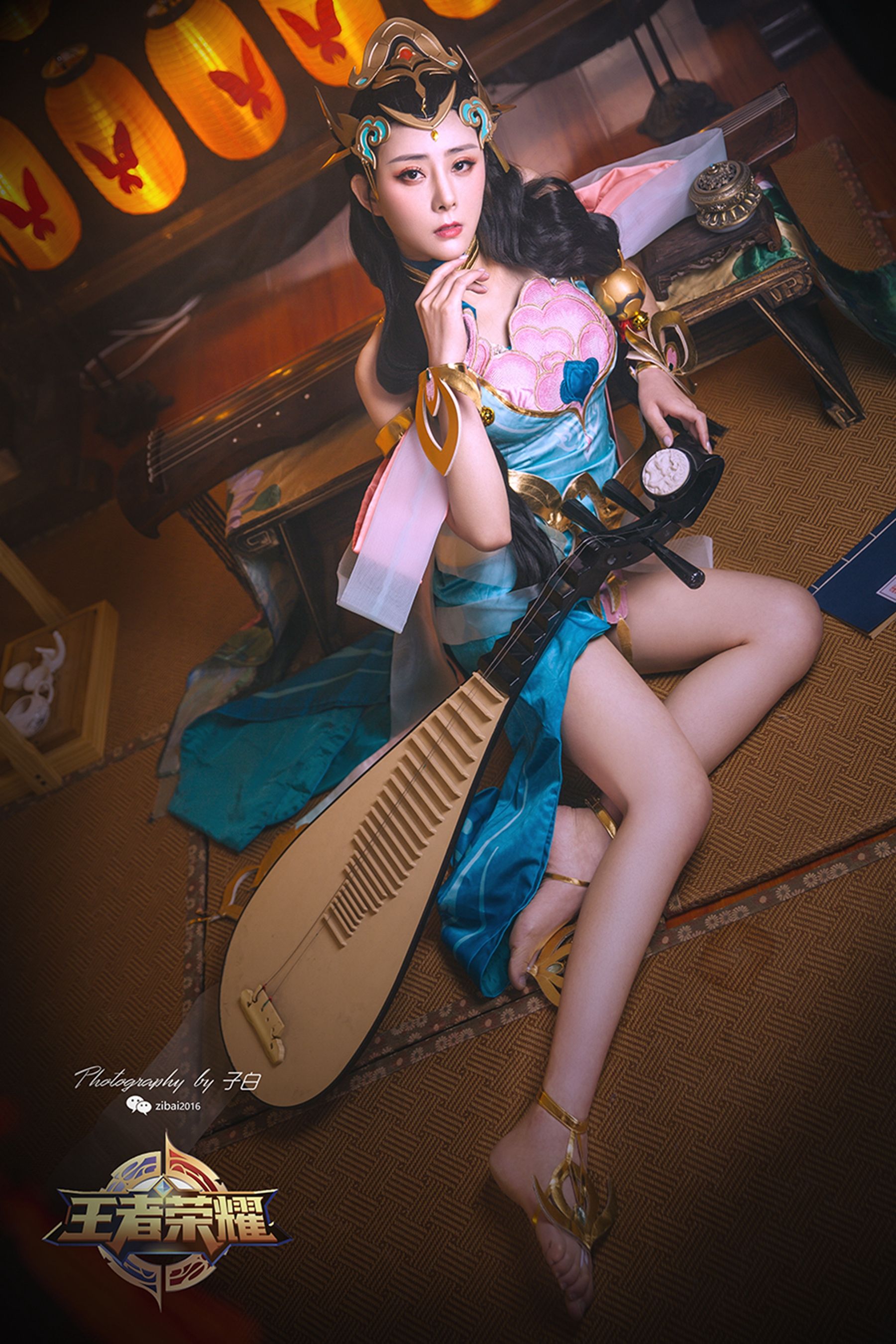 [头条女神wordgirls]  莫晓希 王者荣耀杨玉环COS_第3张