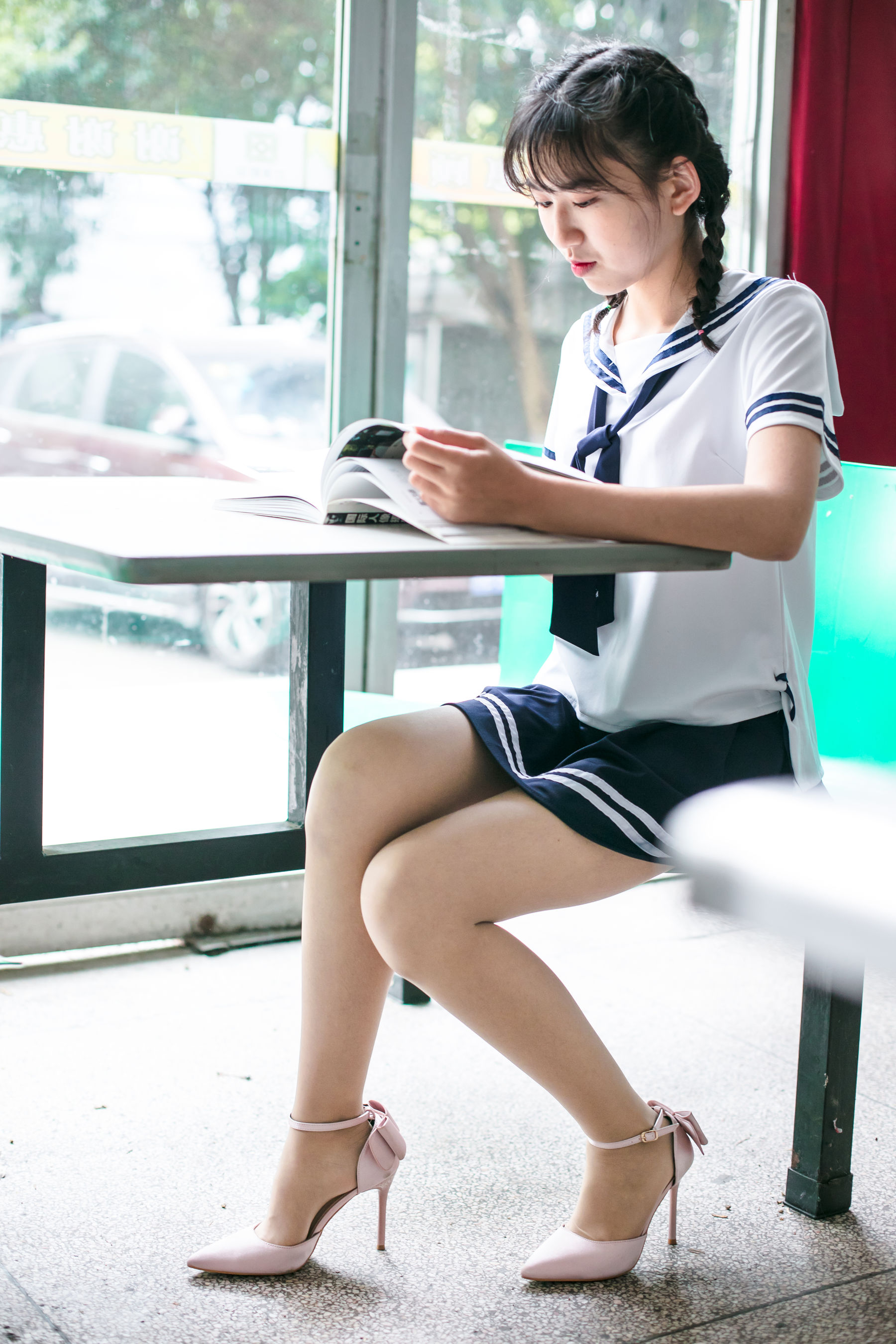 [奈丝] NO.099 小橙子 占座啦_第5张