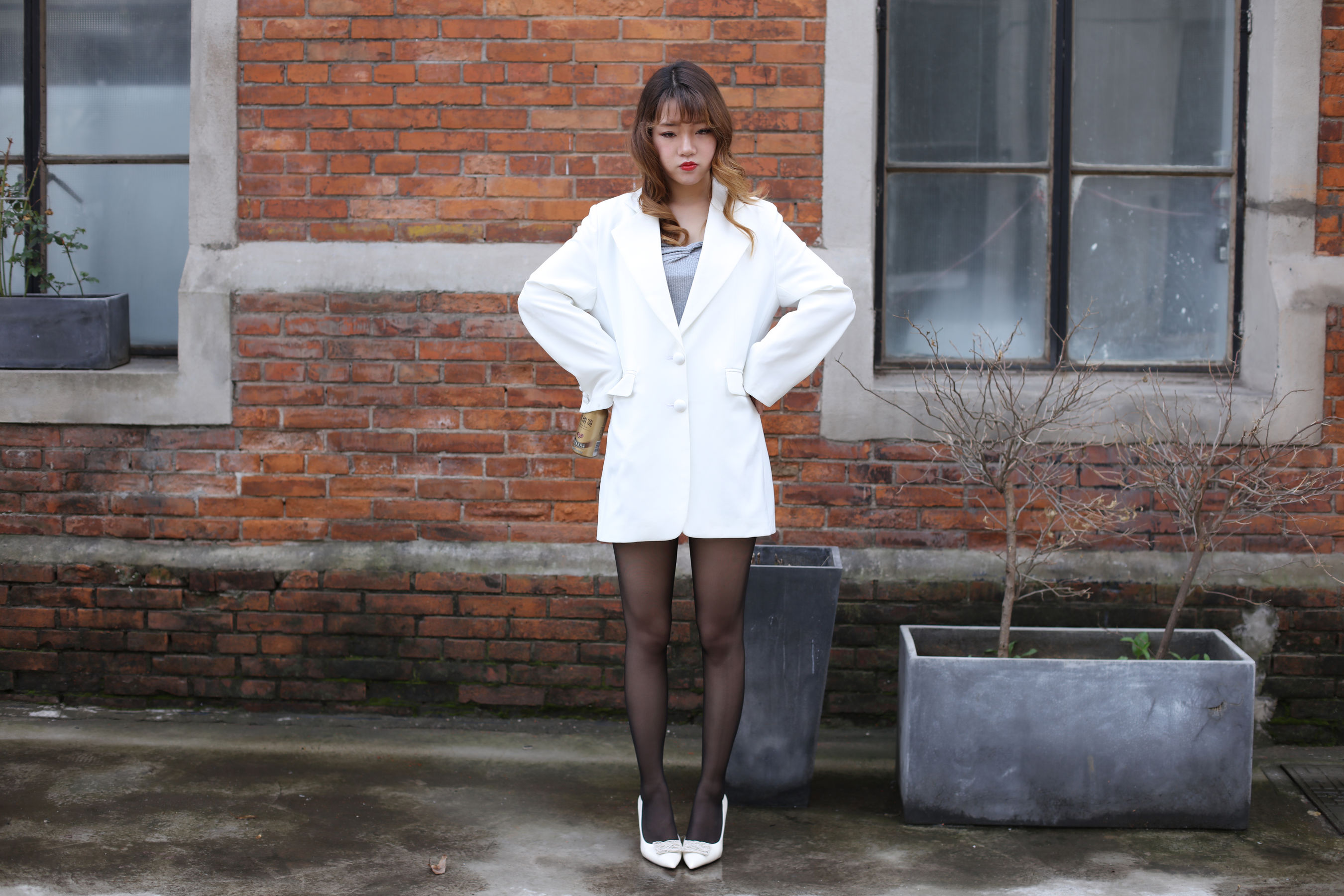 [奈丝] NO.100 高高 黑白绝配_第5张