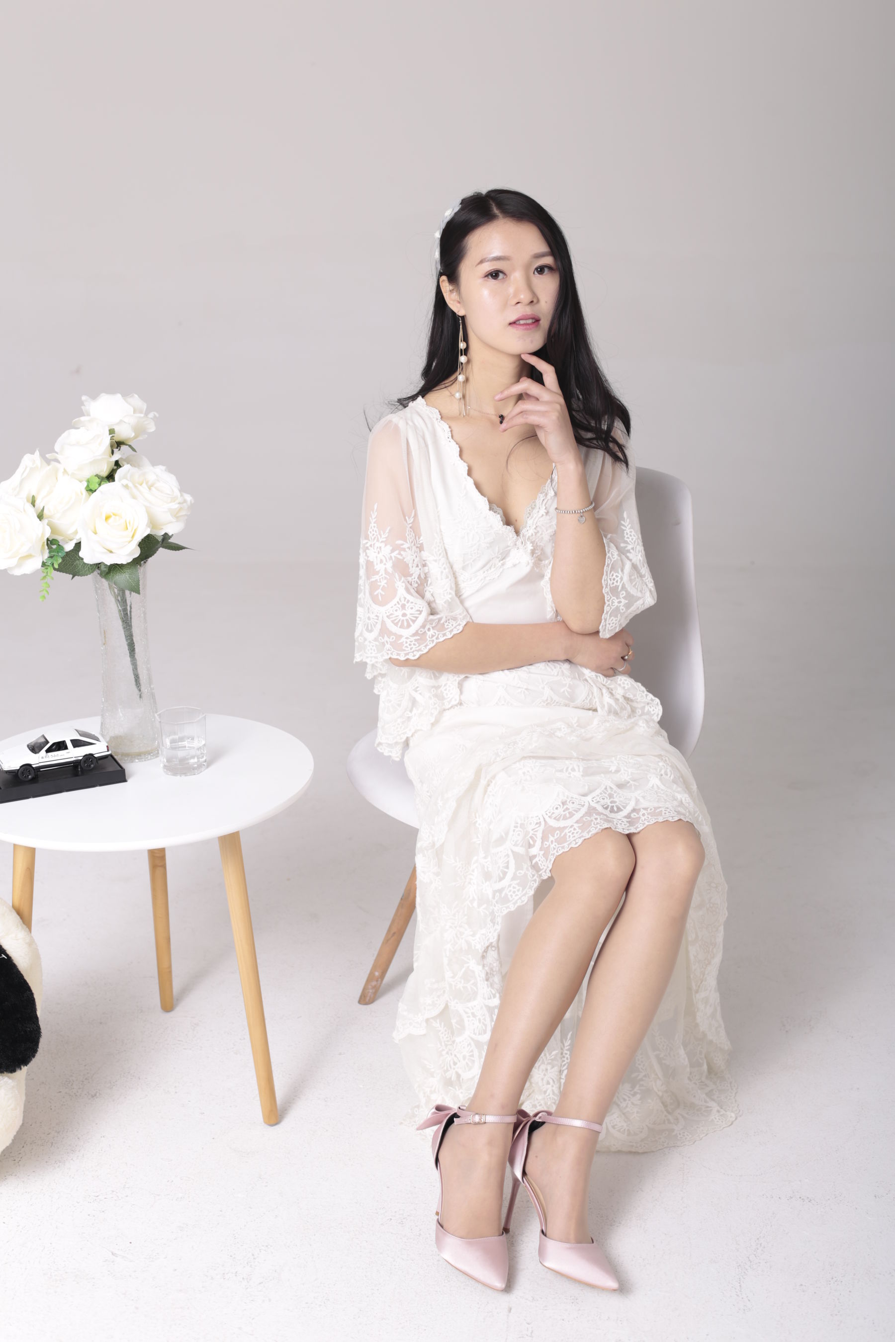 [奈丝] NO.112 小敏 自带仙气的蕾丝裙_第2张