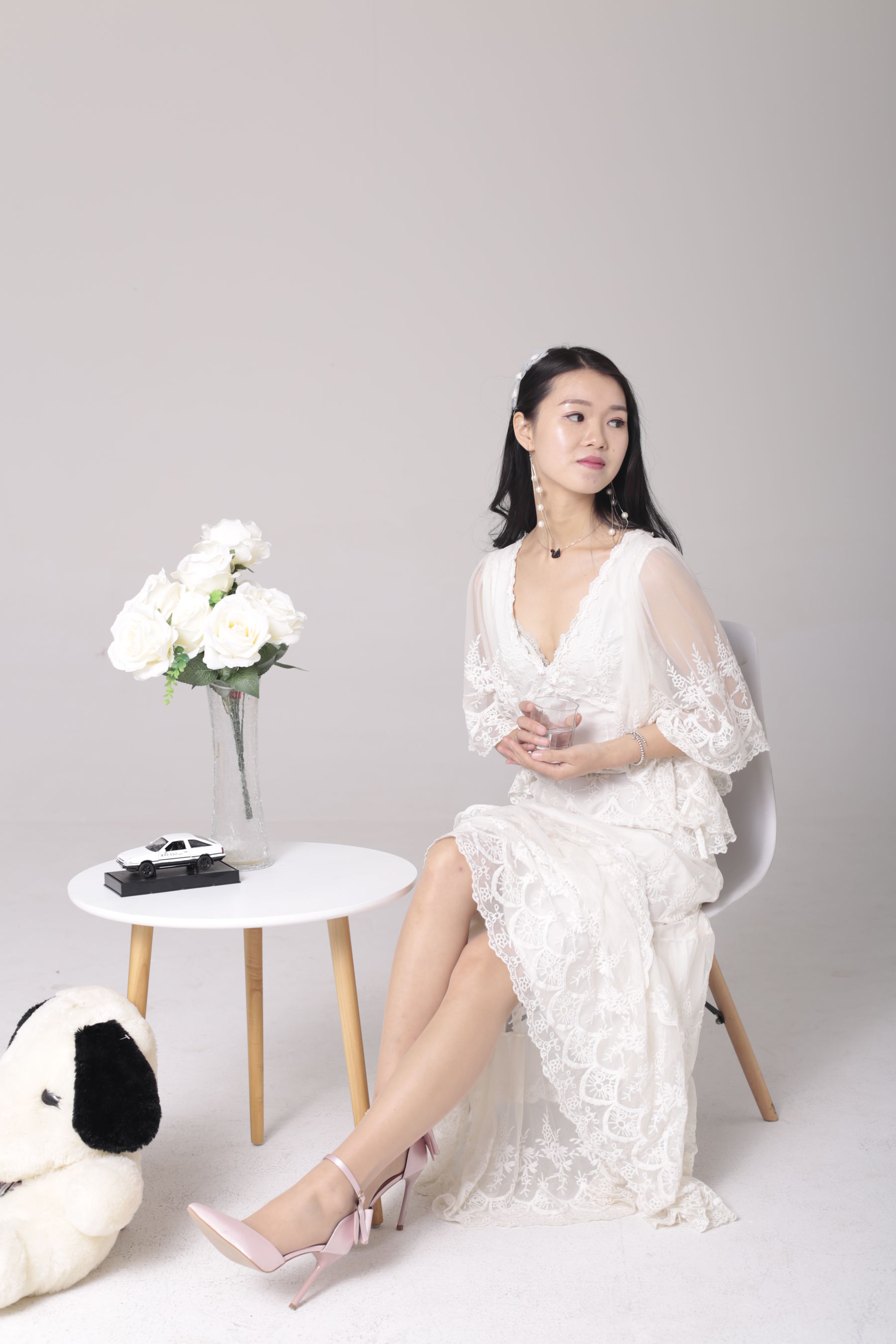 [奈丝] NO.112 小敏 自带仙气的蕾丝裙_第4张