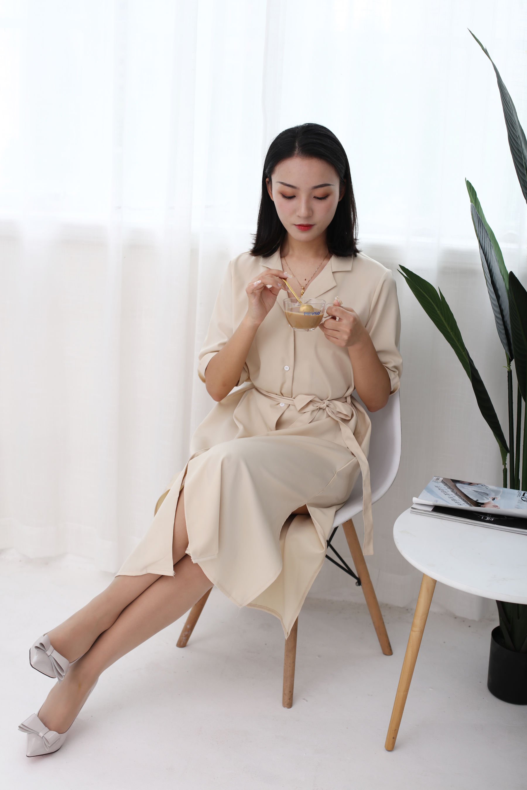 [奈丝] NO.136 秀秀 温柔奶茶色系_第5张