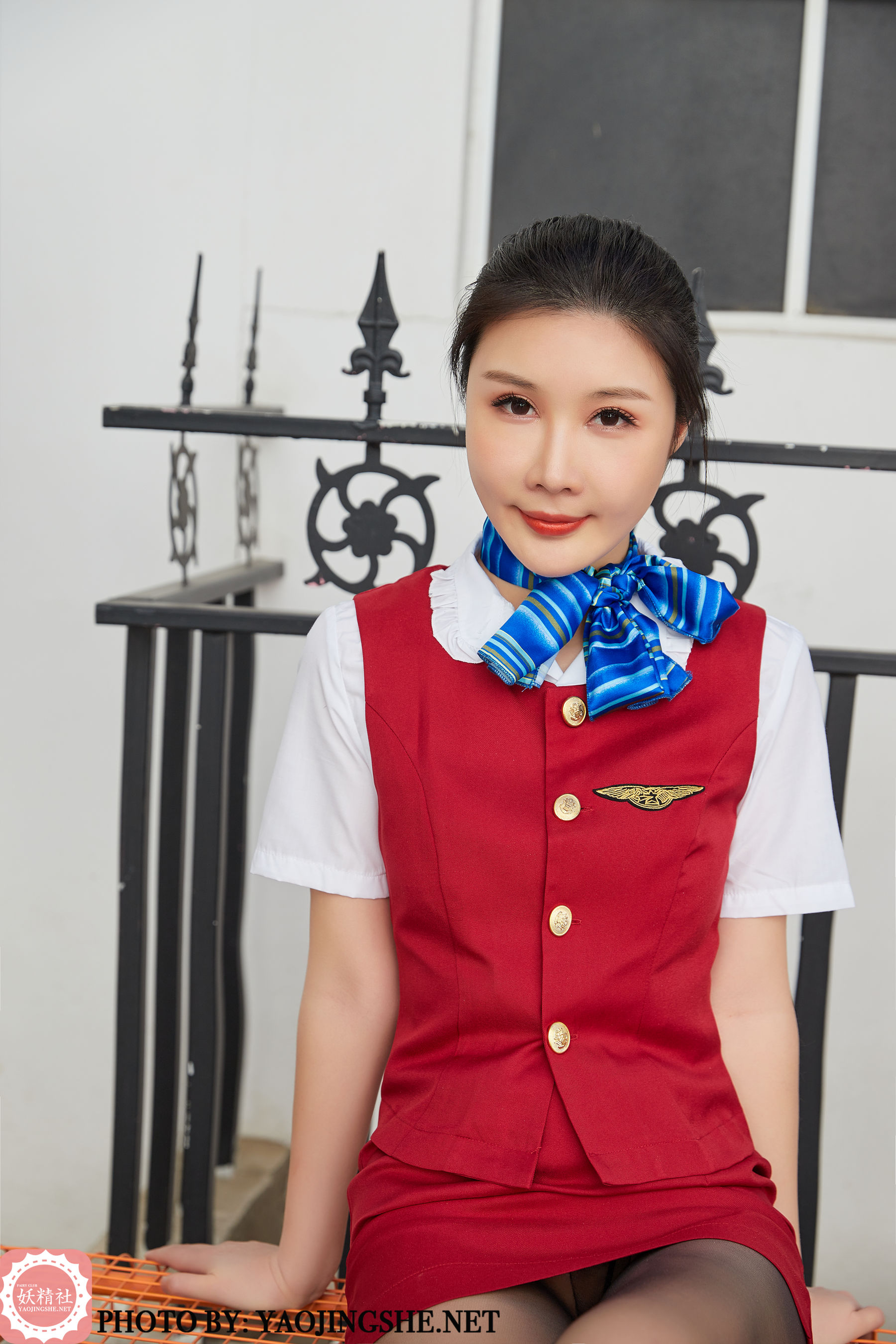 [妖精社YAOJINGSHE] T2017 美琪老师傅 空姐_第3张