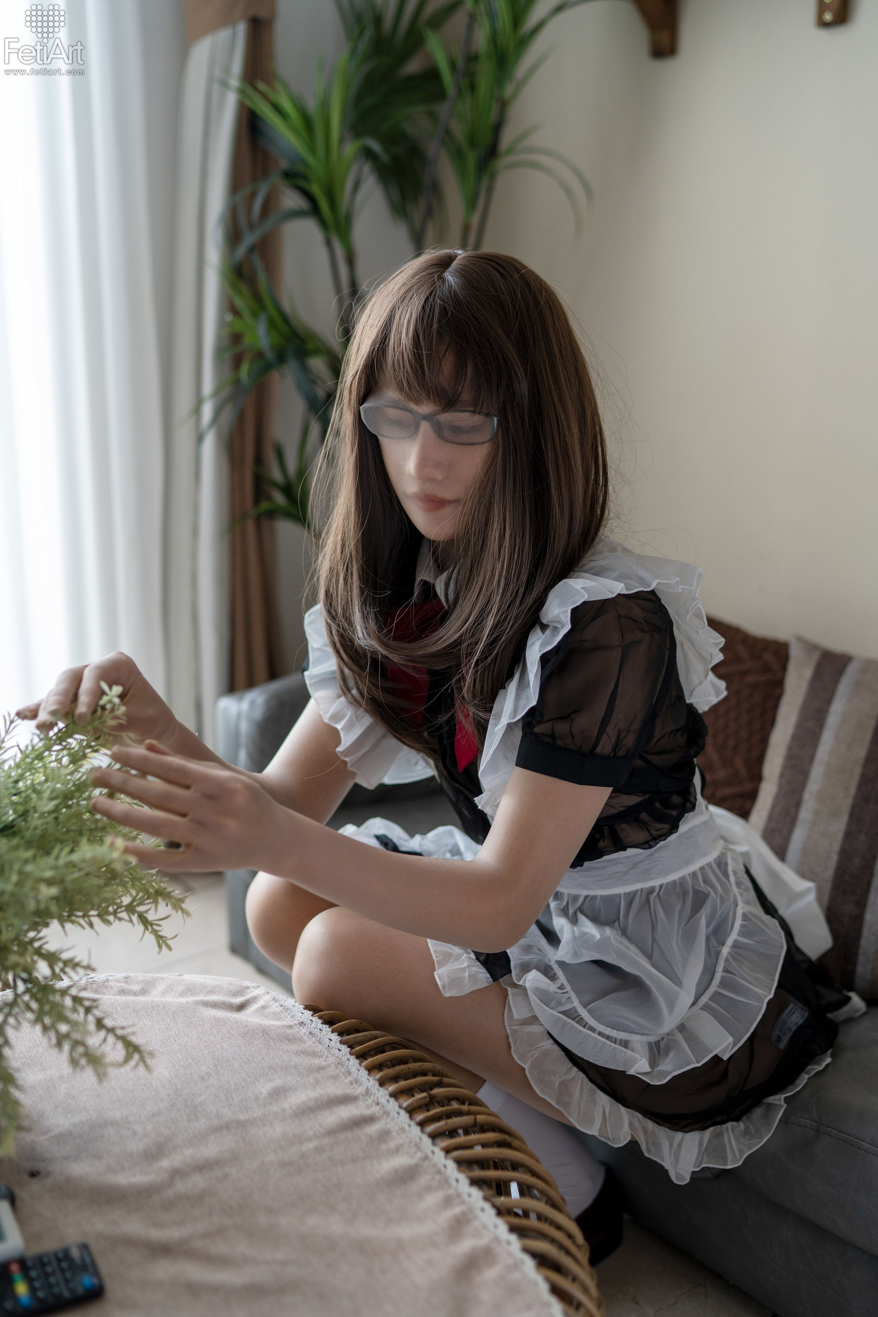 [尚物集FetiArt] No.048 Pantyhose Encasement Maid MODEL-Jasmine_第2张