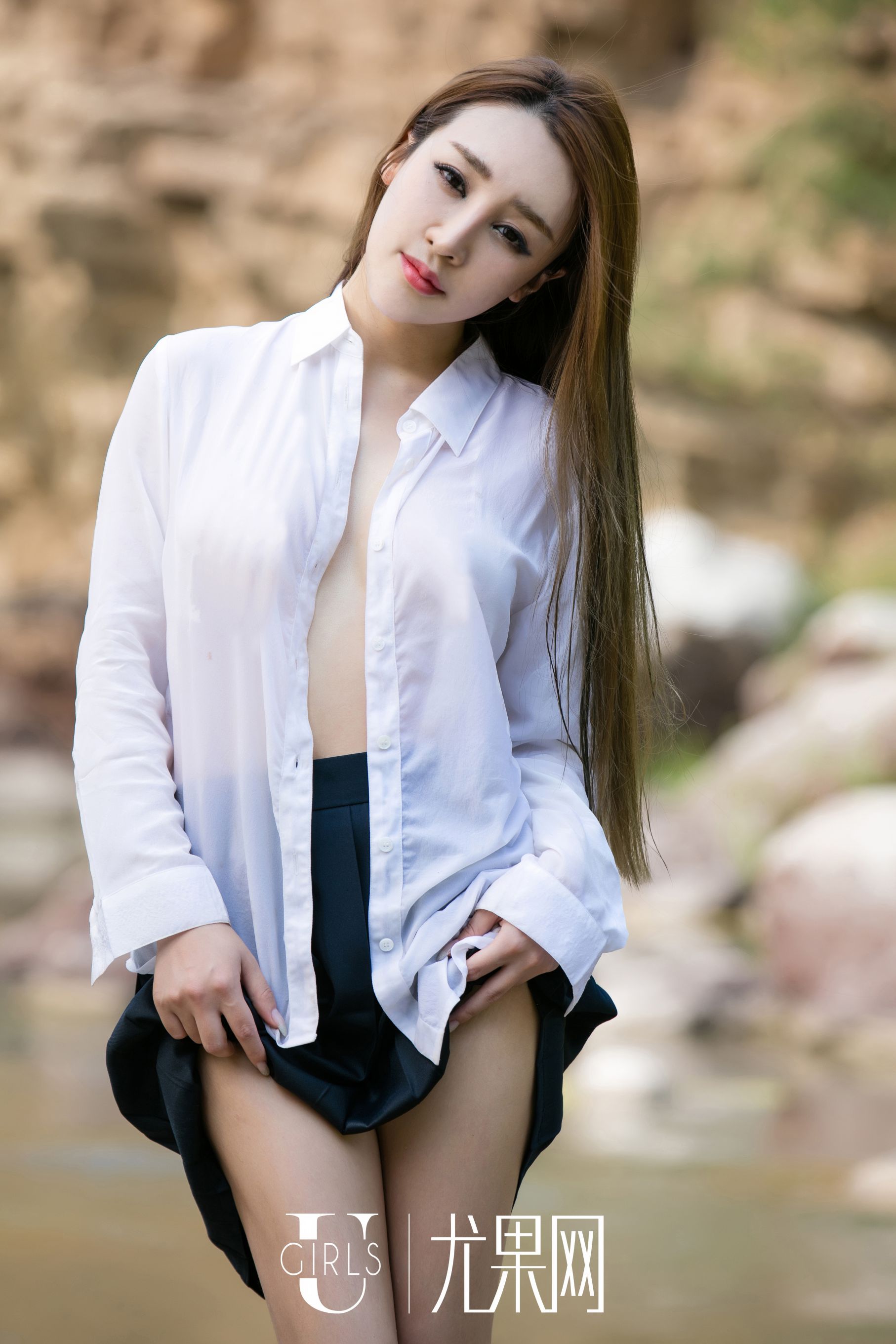 [尤果网Ugirls] U192 溪甜《山泉少女》_第4张