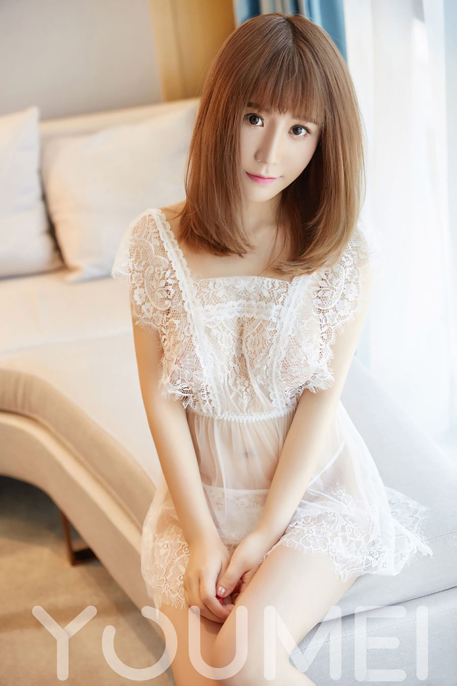 [尤美YouMei] Vol.027 绯月樱-Cherry 纯白蕾丝_第2张