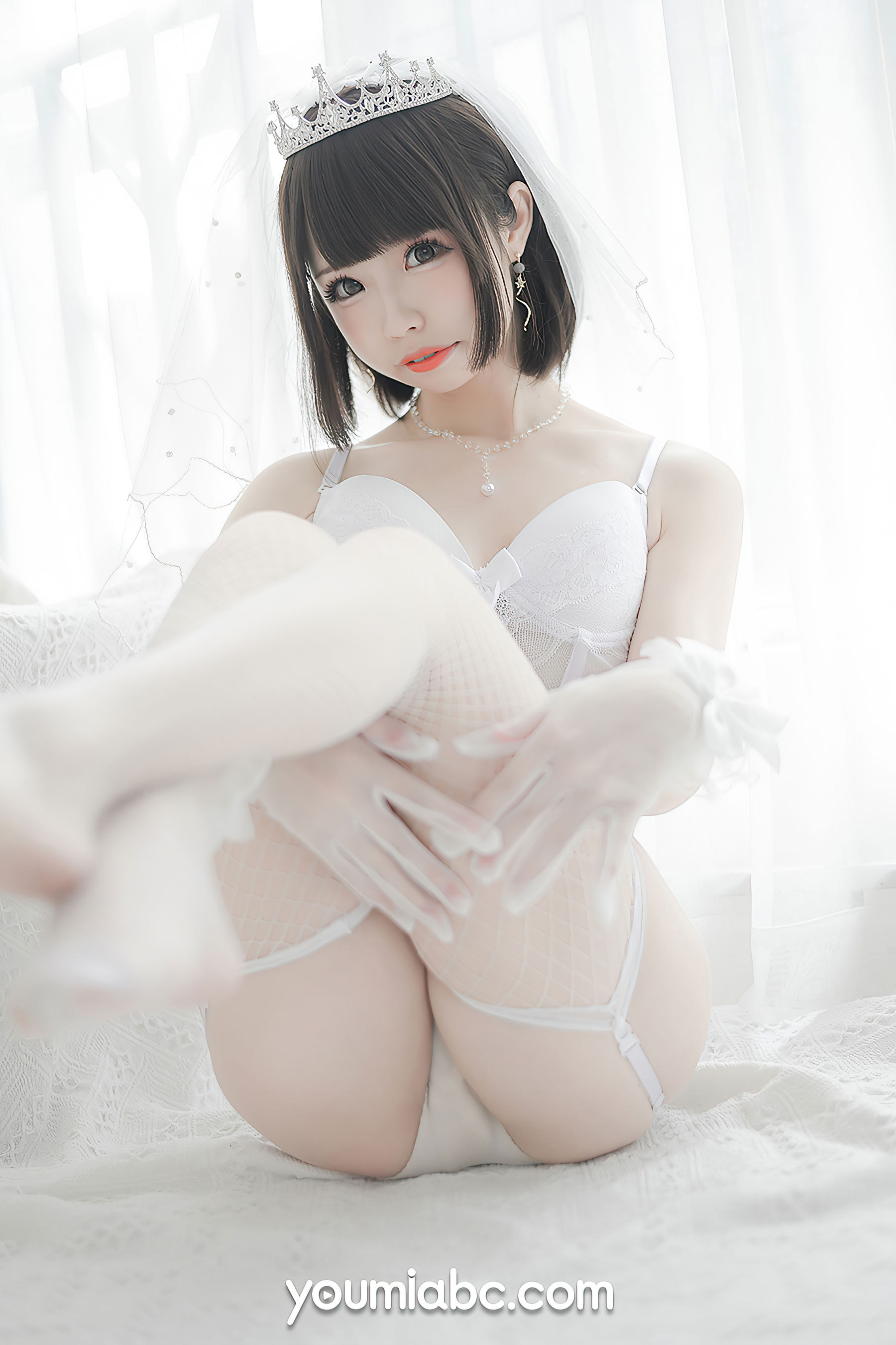 [尤蜜YouMi]  甜椒妙妙mio - 白皙花嫁_第4张