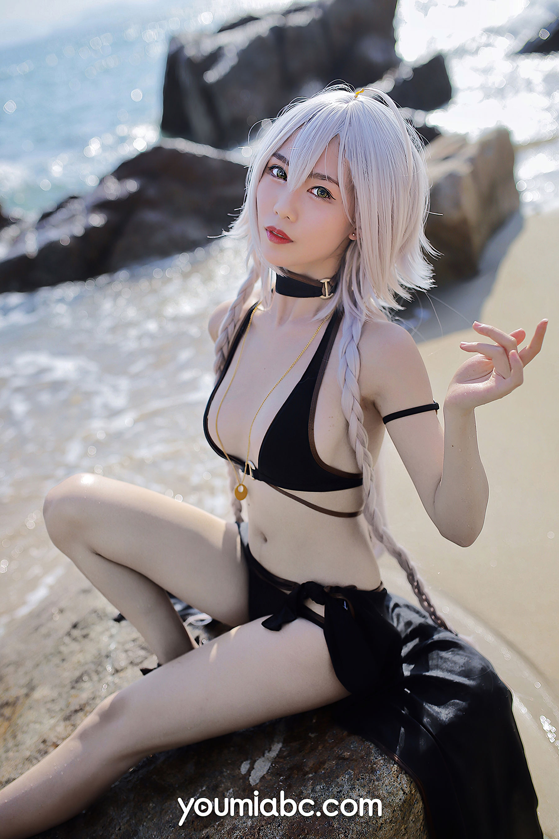 [尤蜜YouMi]  抖娘利世 FGO~泳装黑贞德_第3张