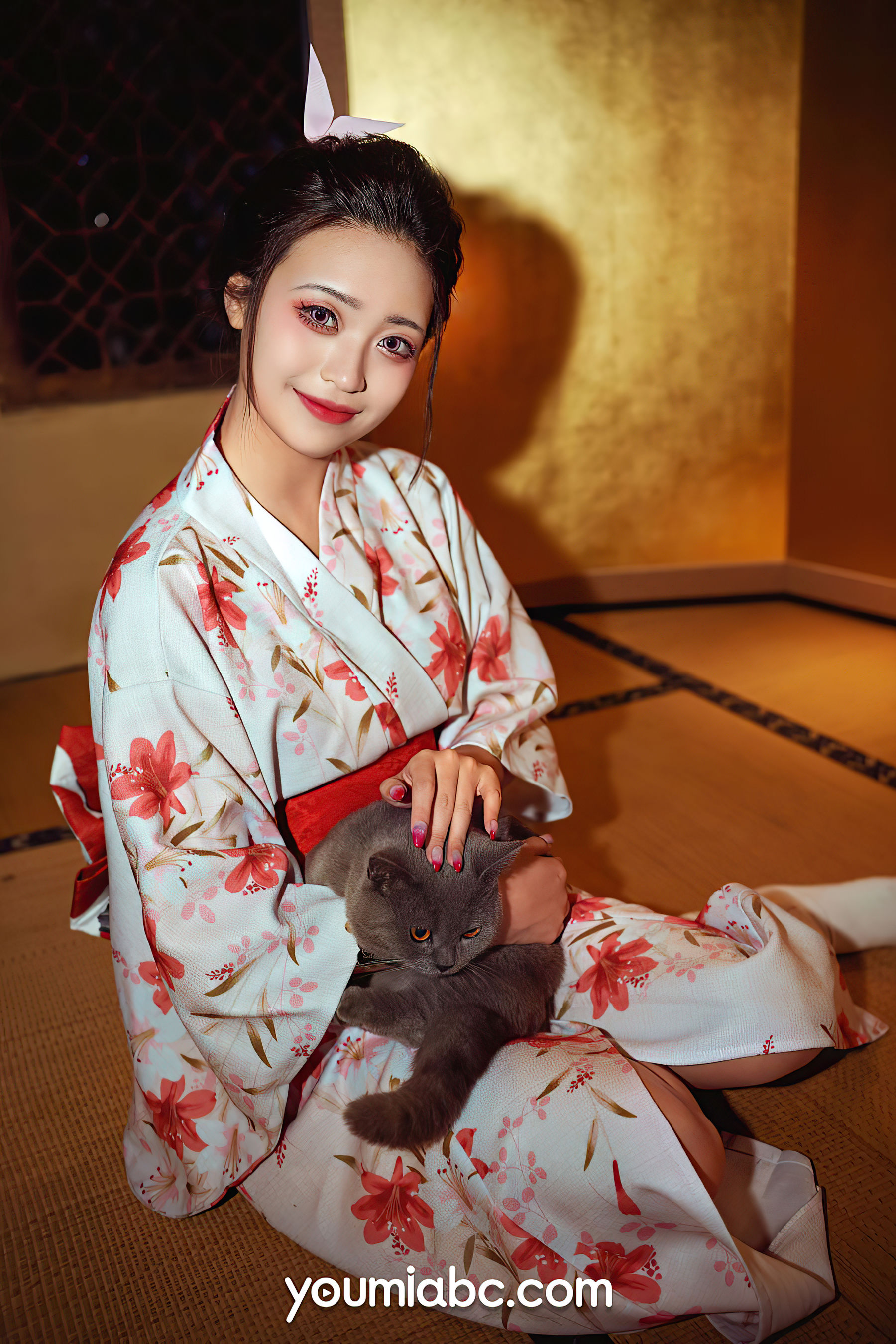 [尤蜜YouMiabc]  萌萌 花魁道中_第3张