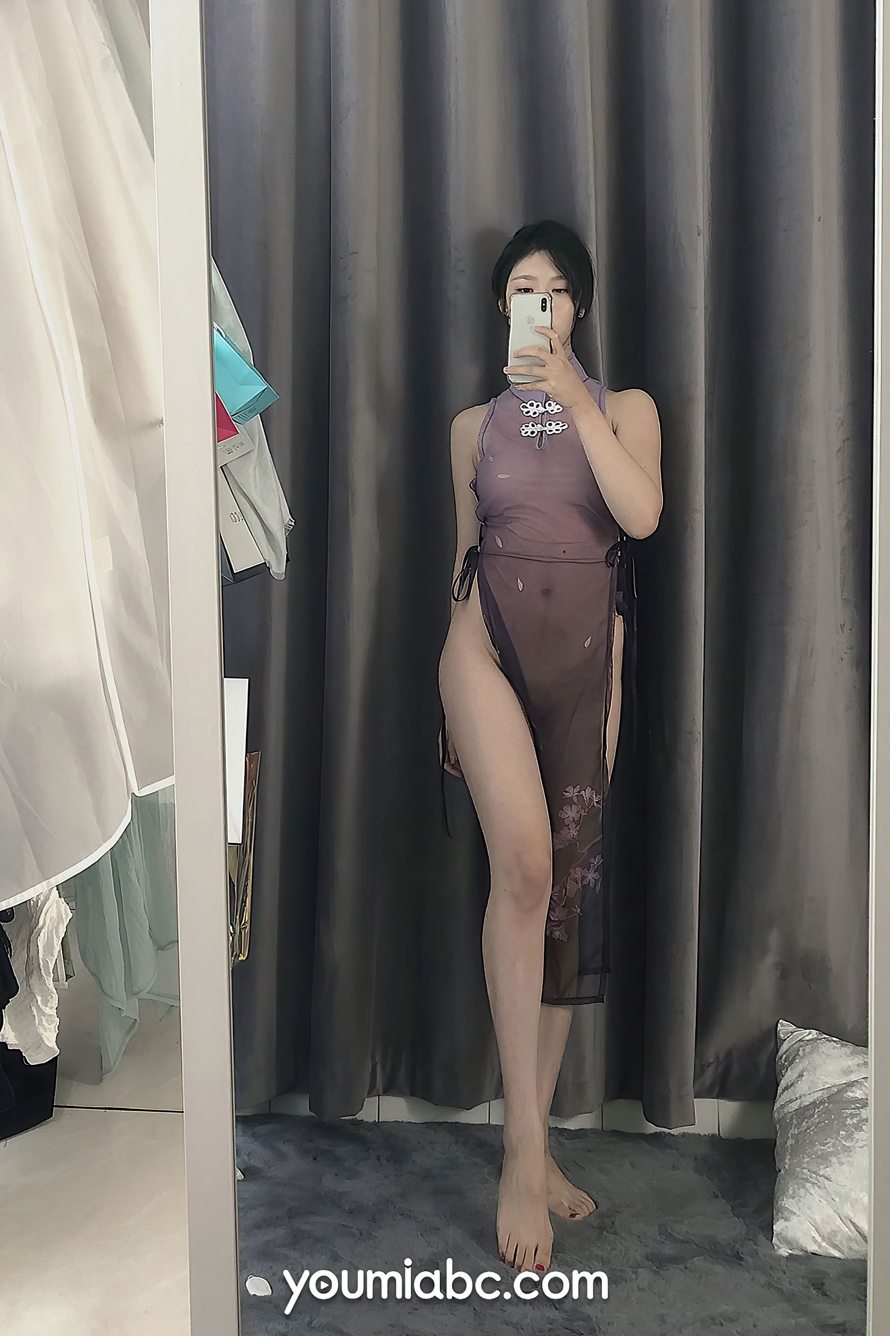 [尤蜜YouMiabc]  抖娘利世 江南烟雨紫_第4张