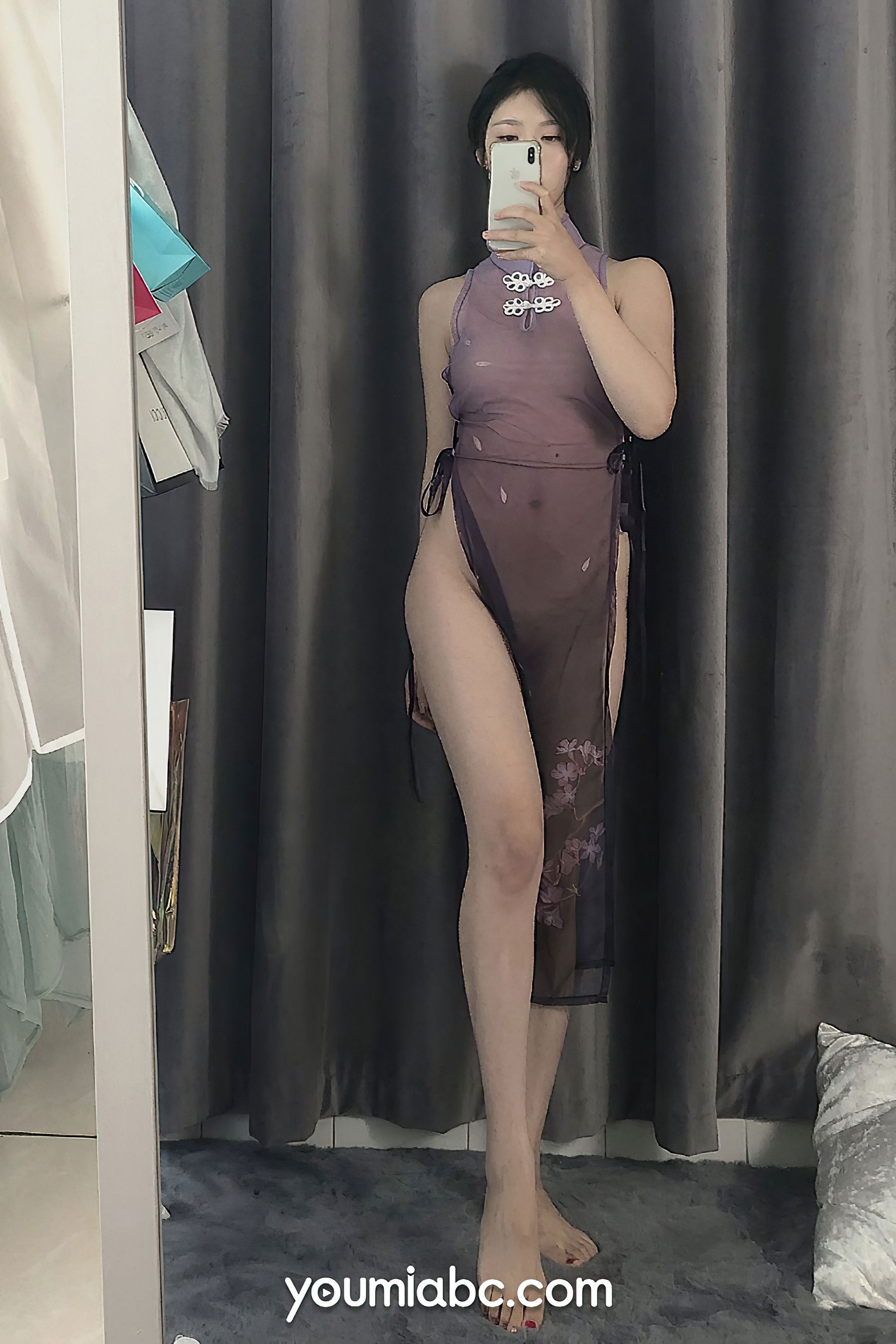 [尤蜜YouMiabc]  抖娘利世 江南烟雨紫_第5张