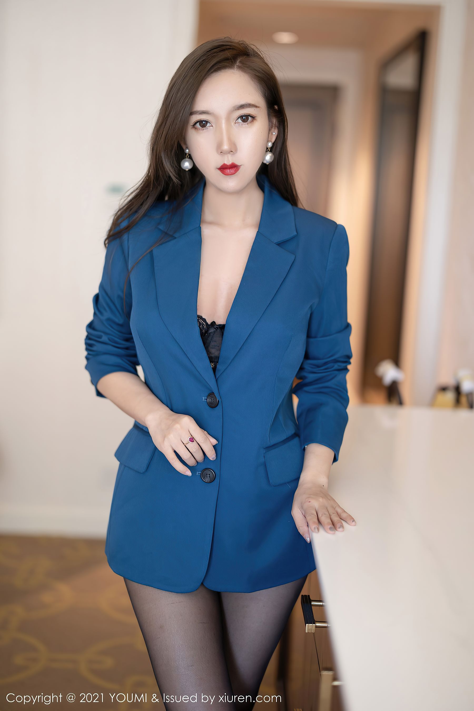 [尤蜜荟YouMi] Vol.643 艾静香 - 魅惑的精致镂空内依_第1张