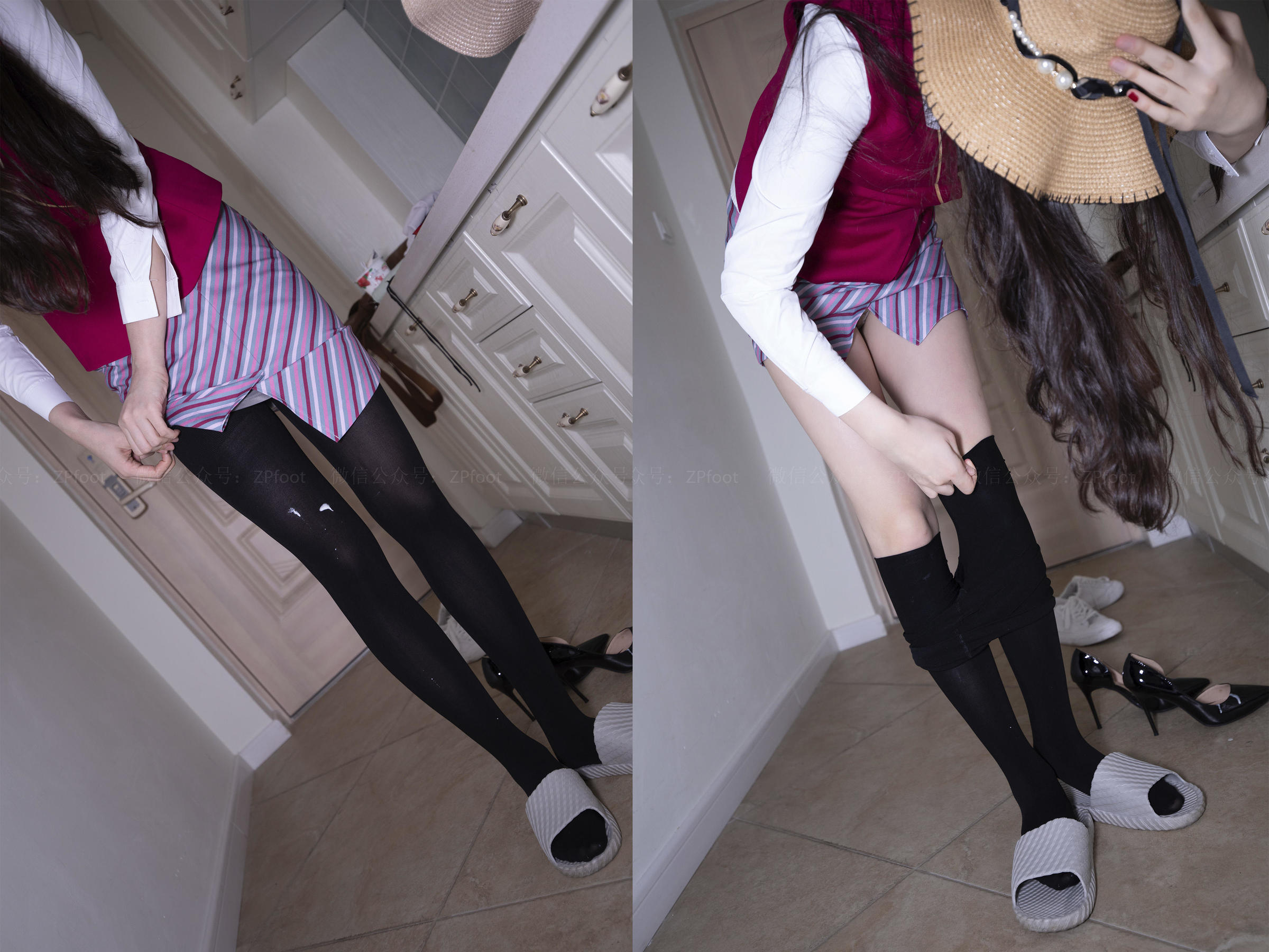 [山茶摄影LSS] NO.303 酸奶掉在丝袜上_第1张