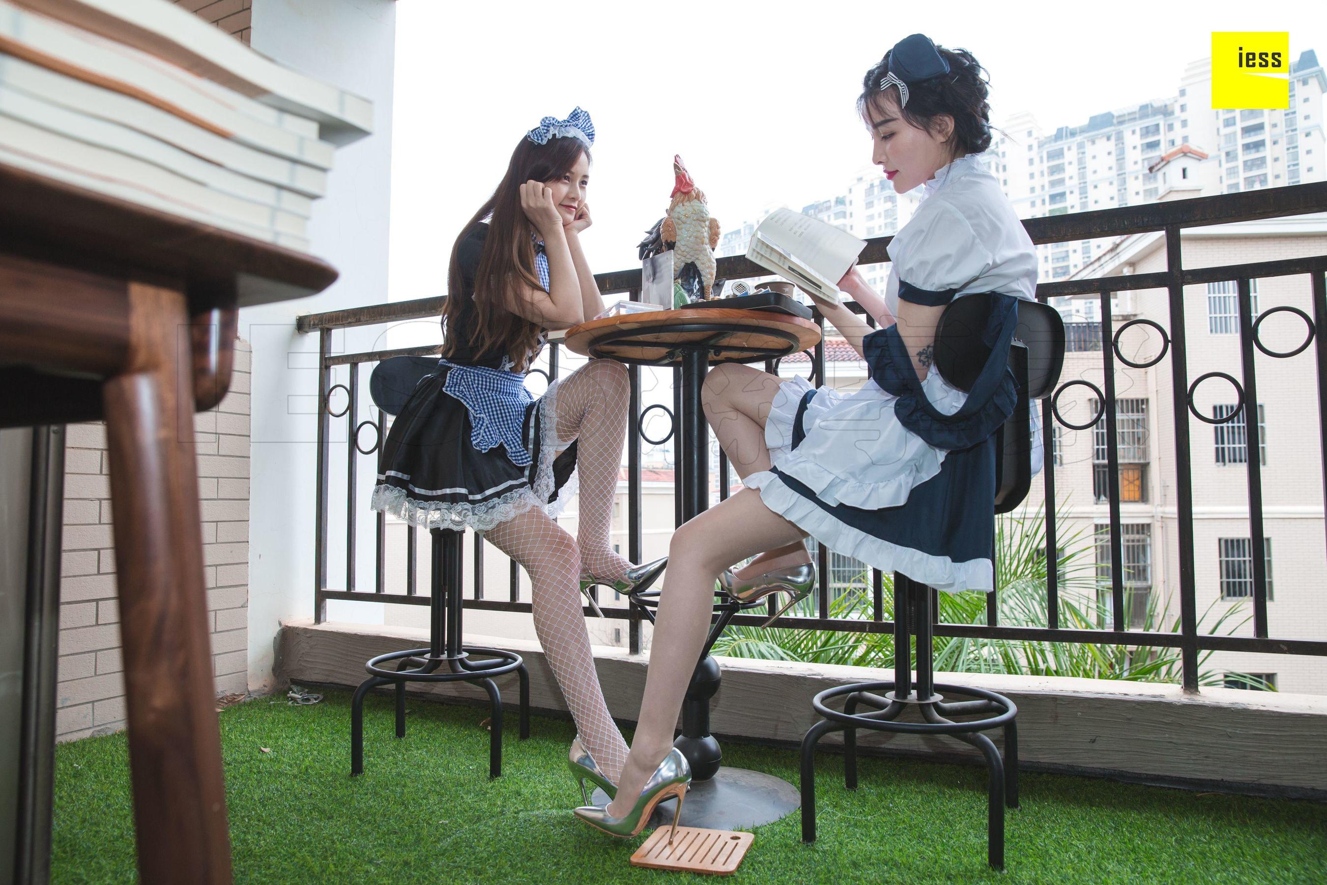 [异思趣向IESS] 模特九妹&梦梦 《双生女仆2》_第1张