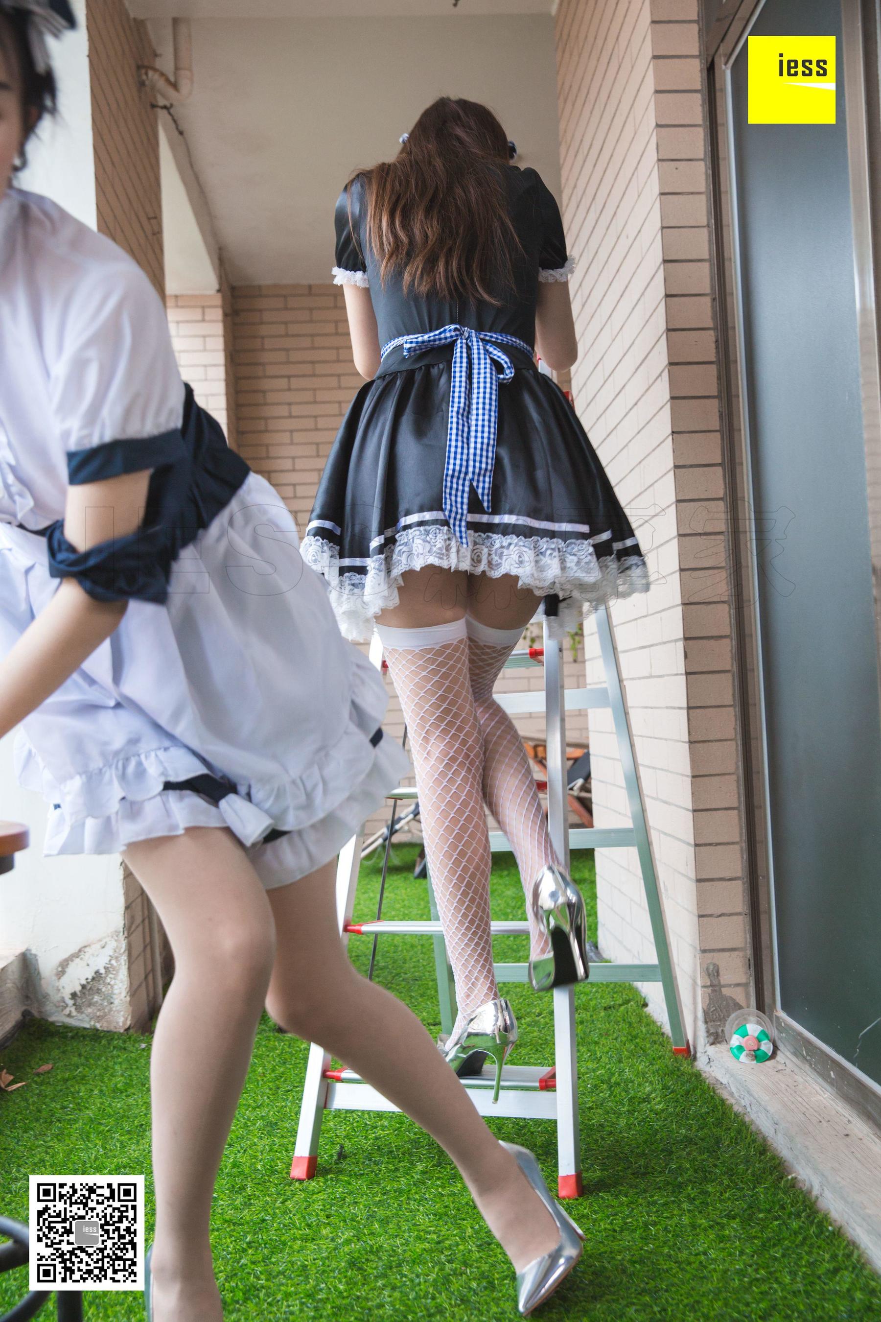 [异思趣向IESS] 模特九妹&梦梦 《双生女仆》_第5张