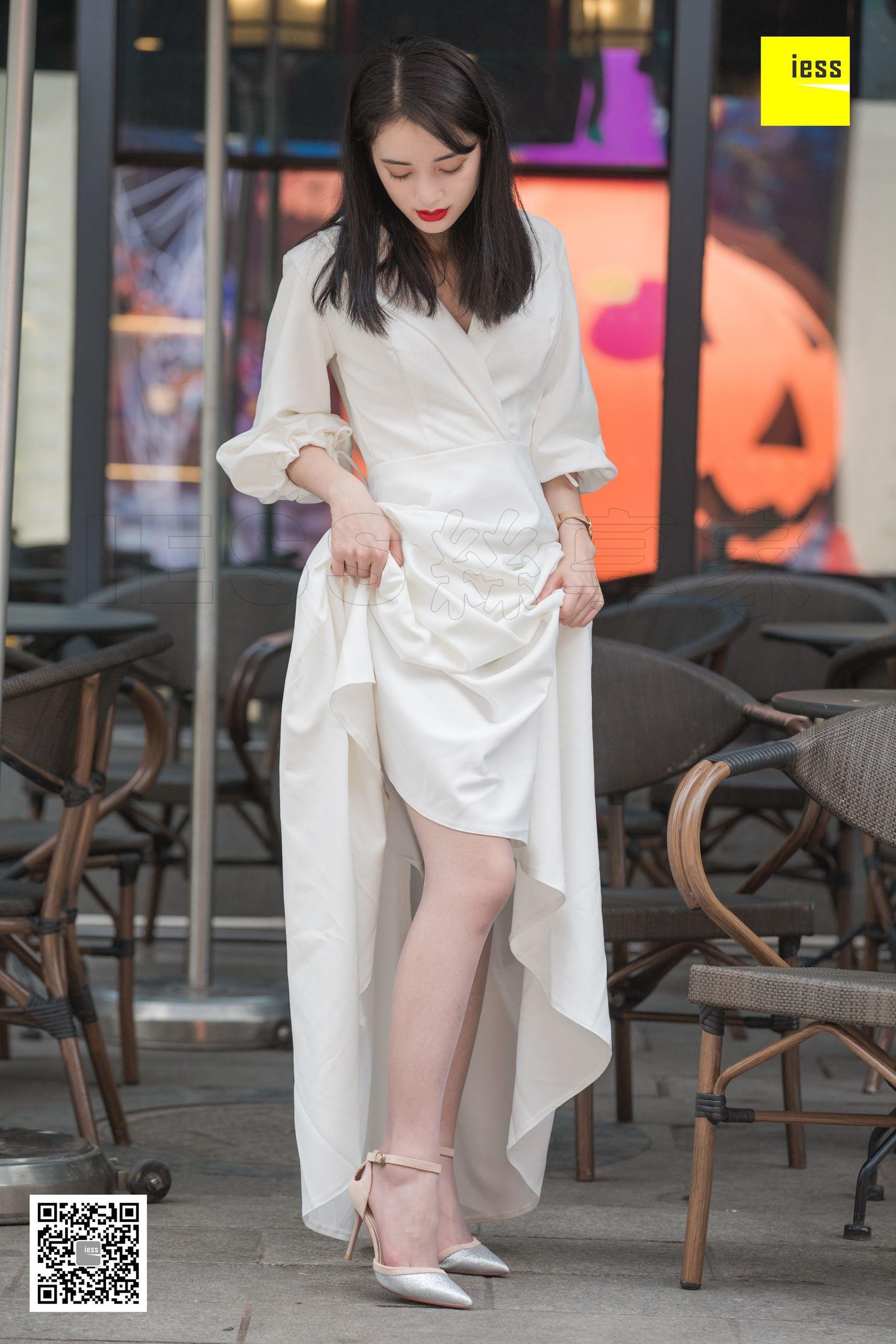 [异思趣向IESS]  模特：姗姗 《烈焰红唇白长裙》_第3张