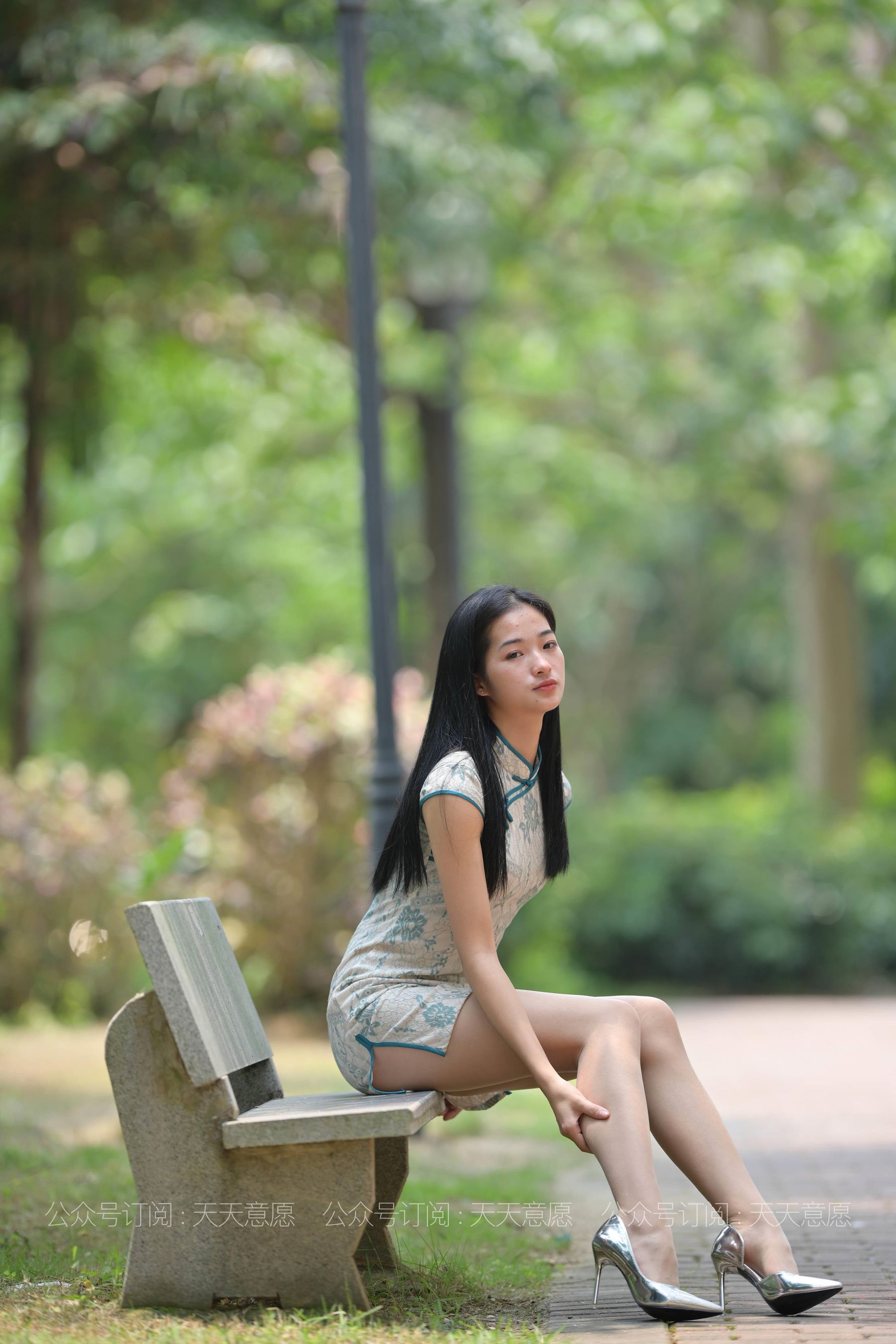 [IESS异思趣向] 丝享家 796：宁宁《绿荫旗袍秀》_第2张