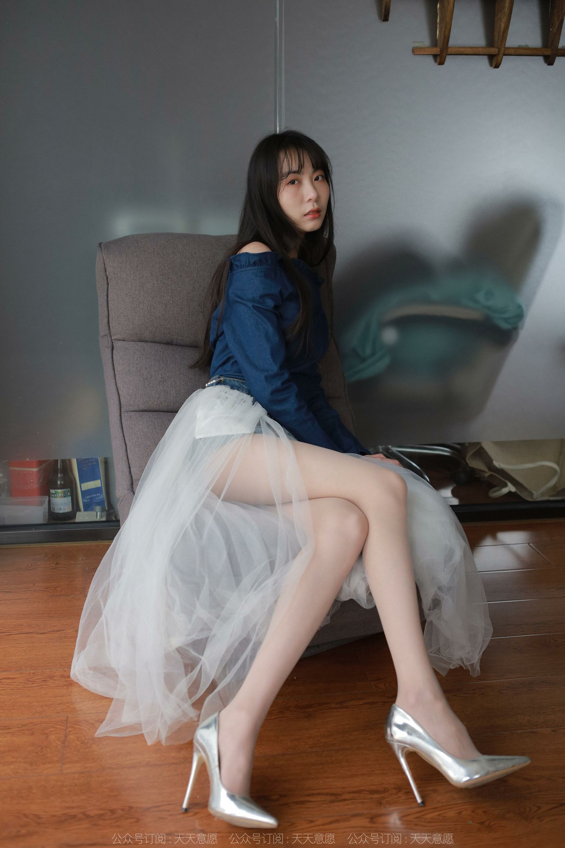 [异思趣向IESS] 模特：团团《长腿白纱》_第4张