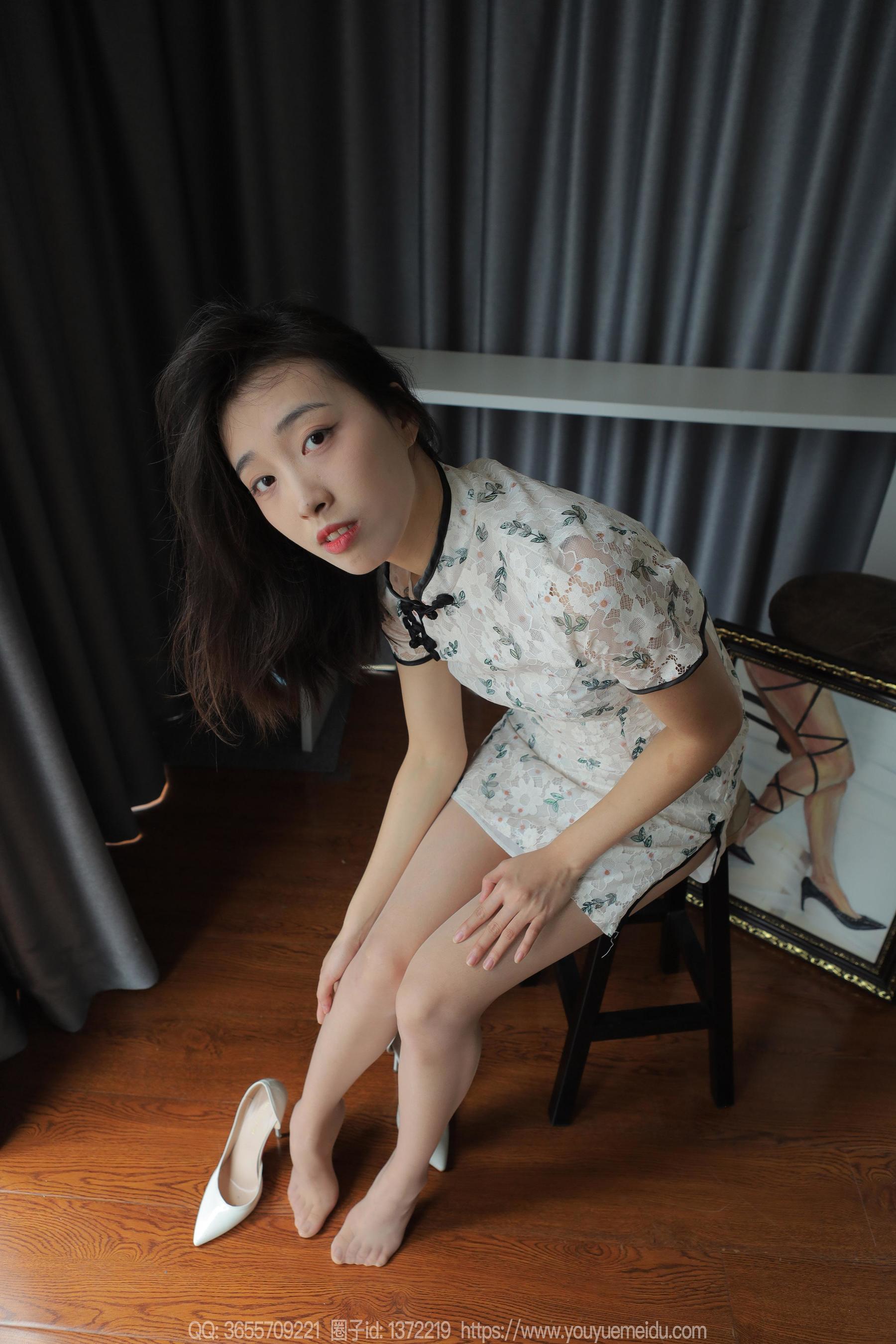 IESS异思趣向 - 模特： 小九 《粉嫩旗袍（下）》_第1张