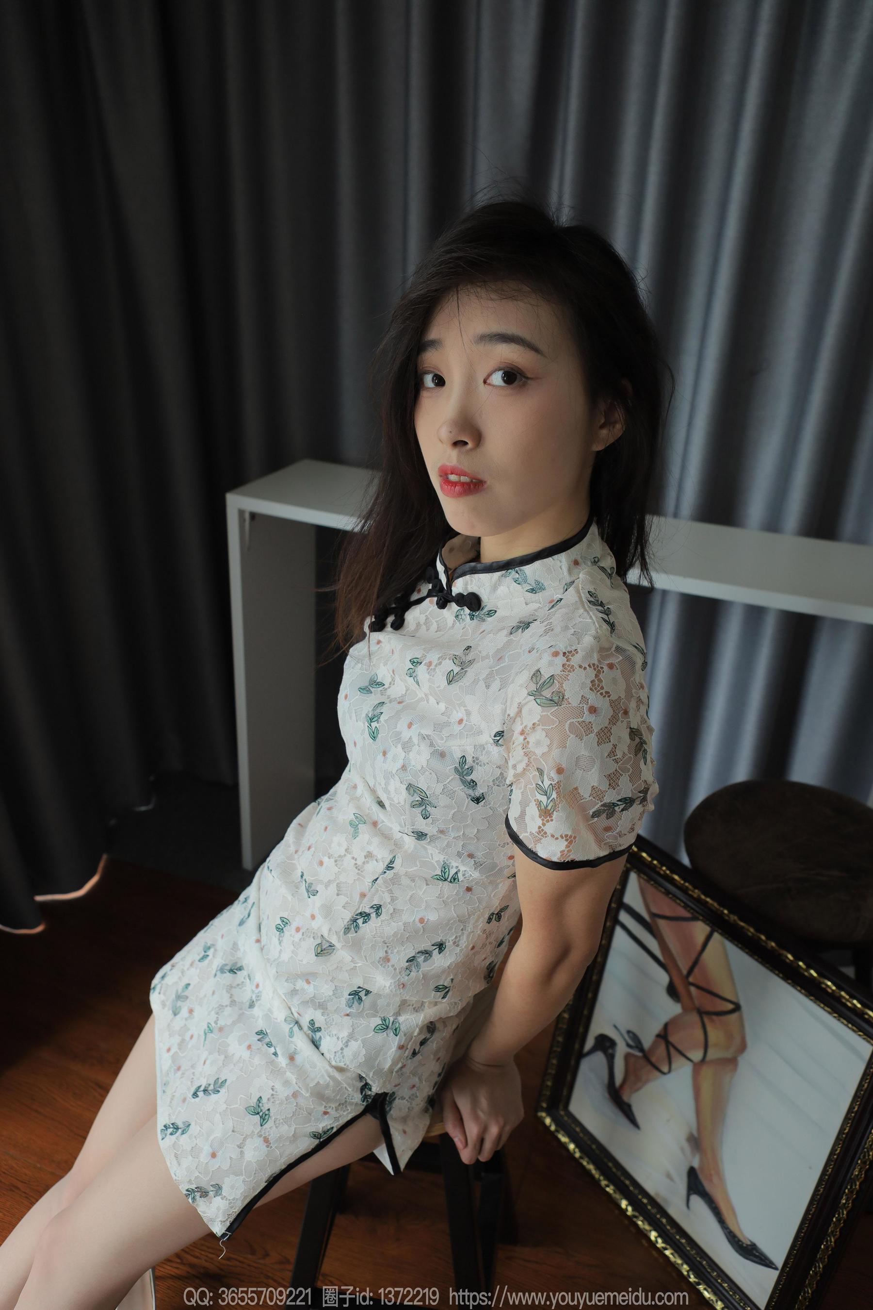 IESS异思趣向 - 模特： 小九 《粉嫩旗袍（下）》_第4张