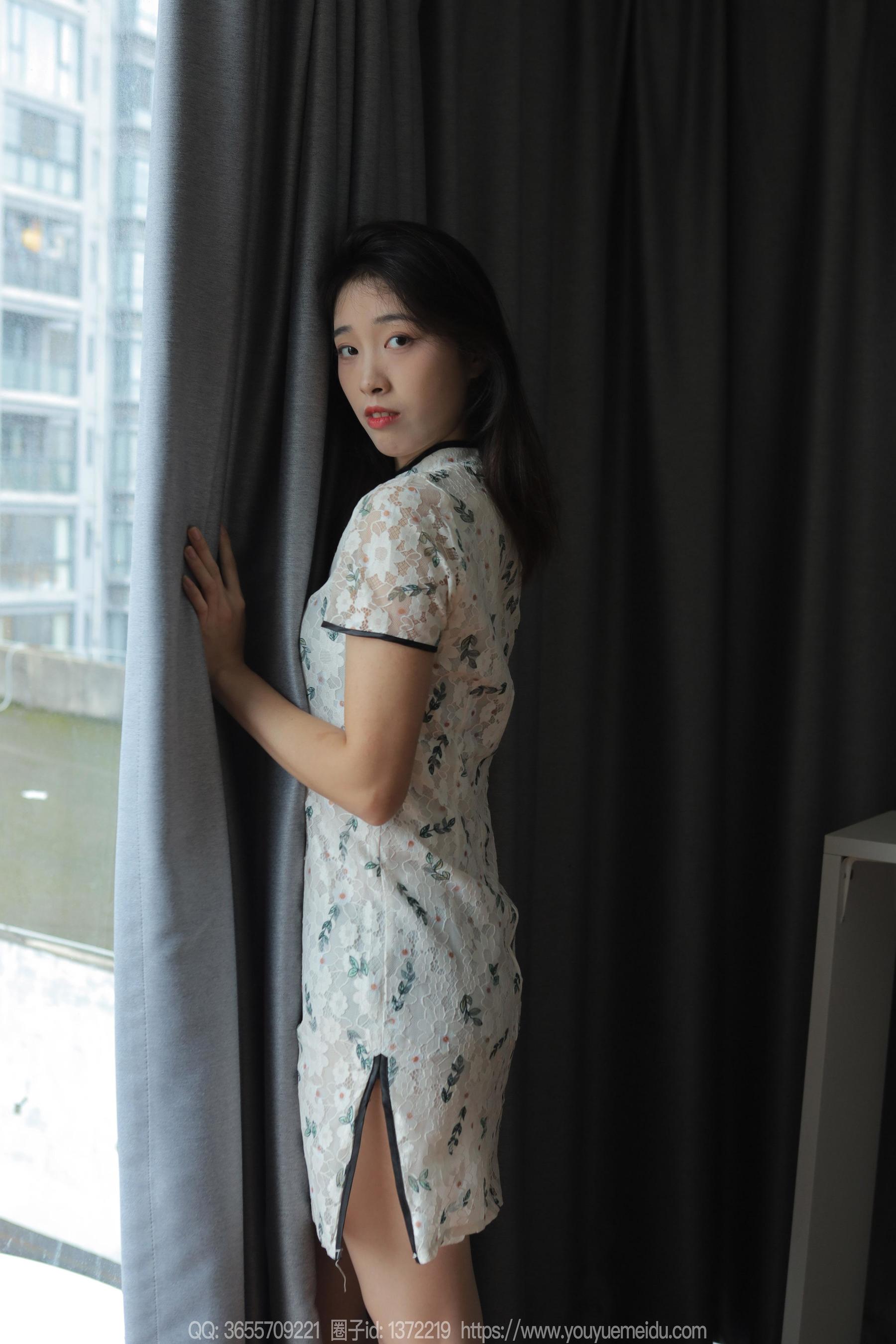 IESS异思趣向 - 模特： 小九 《粉嫩旗袍（下）》_第5张