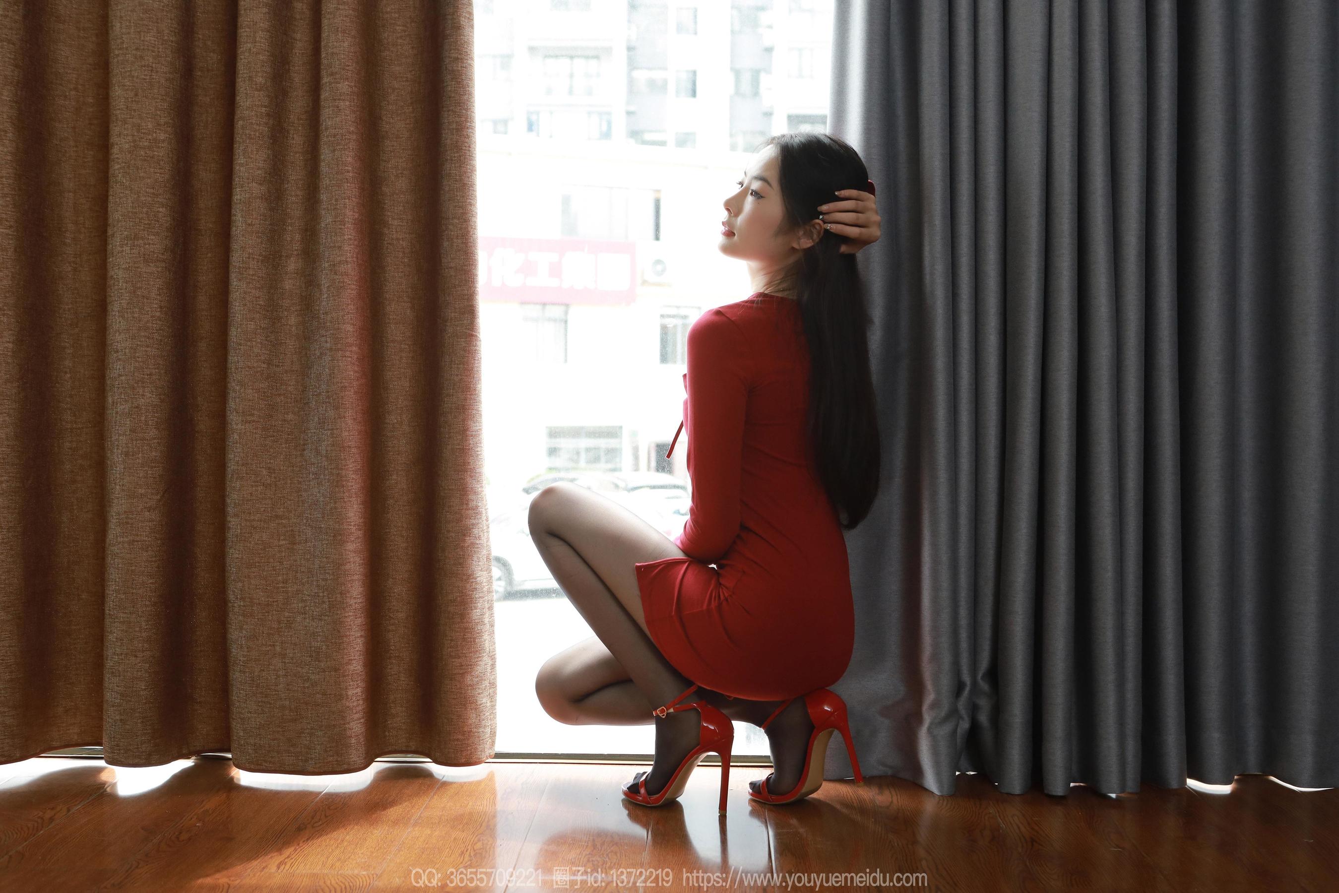 IESS异思趣向 - 模特： 小金 《红裙佳人》_第2张